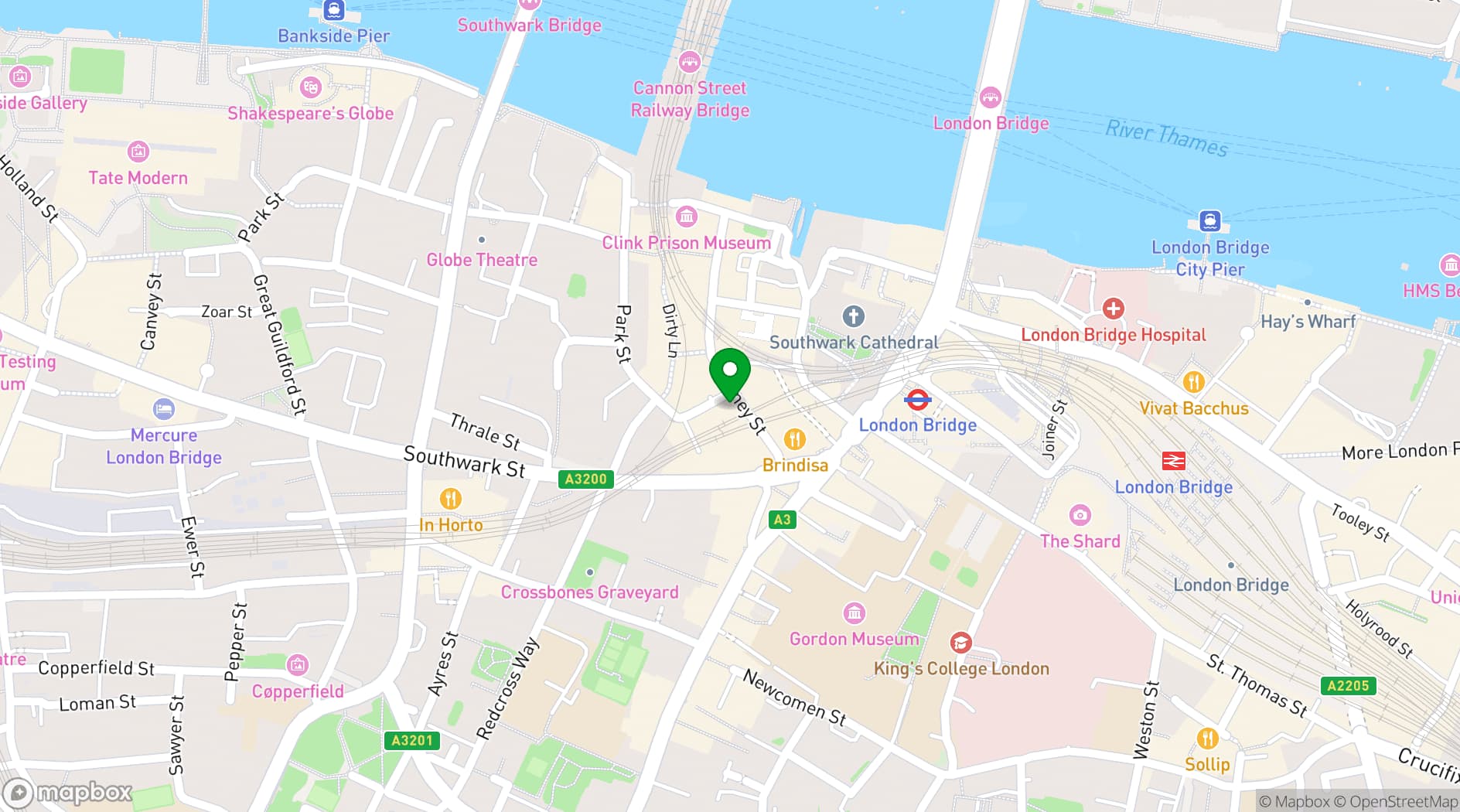 Map showing The Market Porter