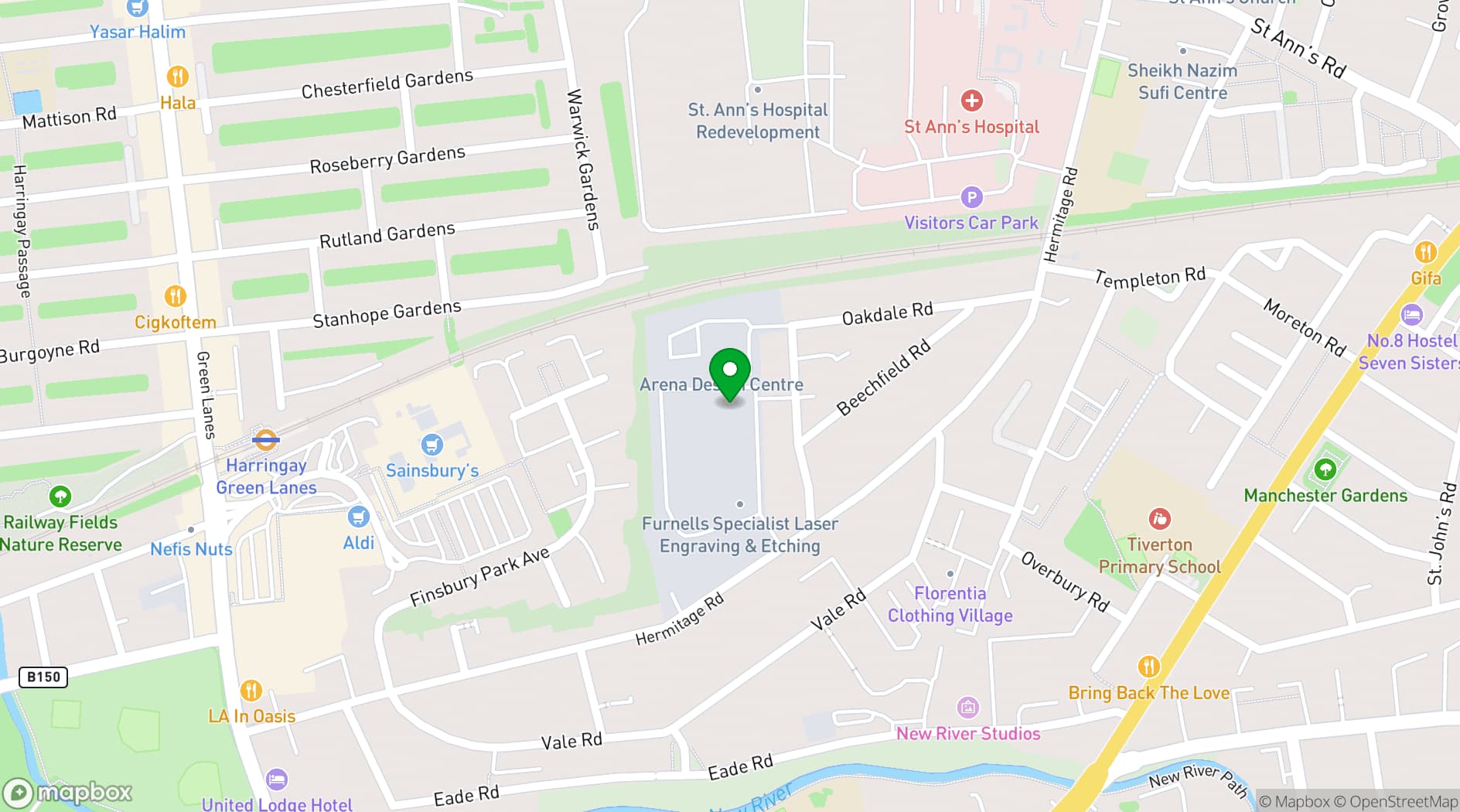 Map showing Sic Lick Studio