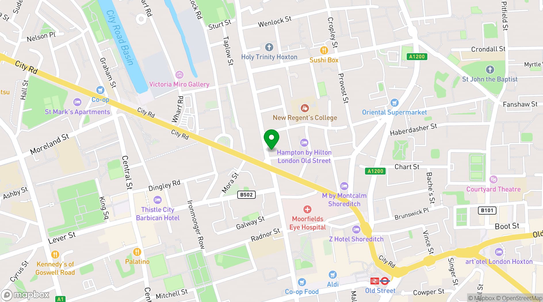Map showing The Eagle
