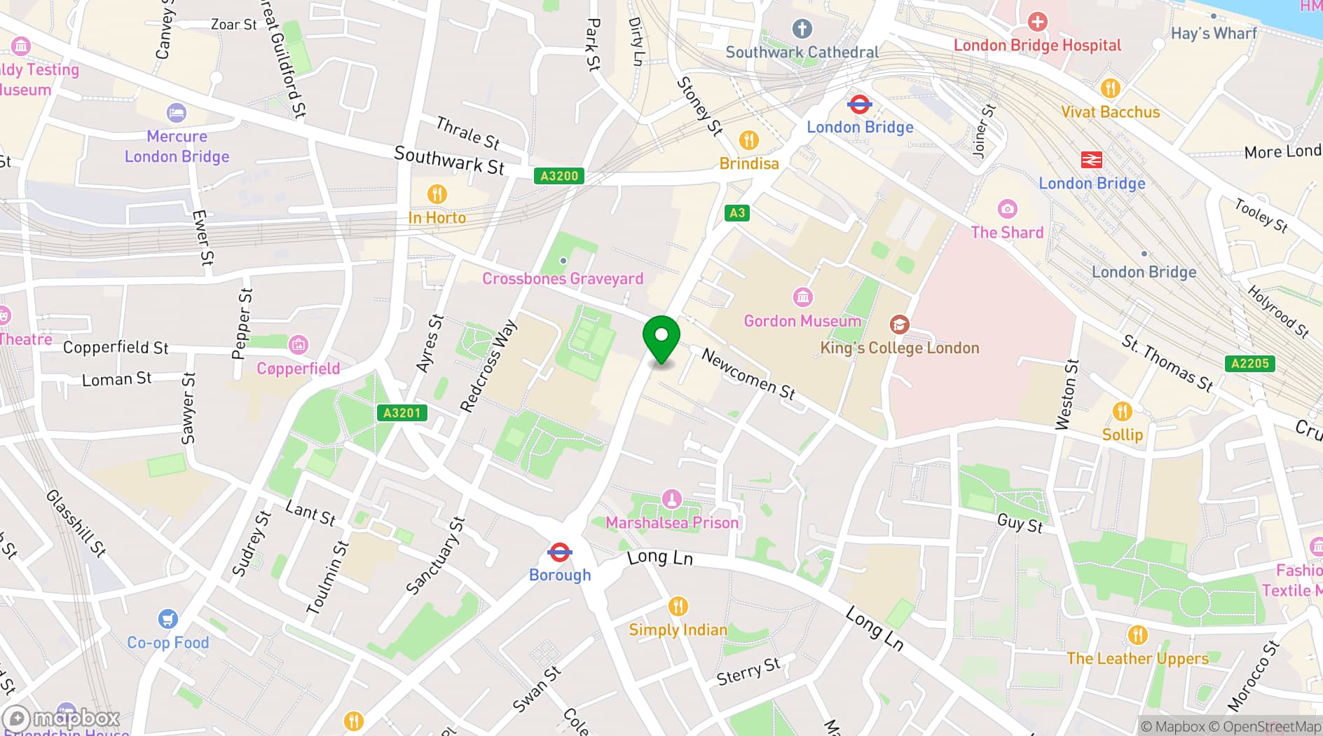 Map showing Belushi's