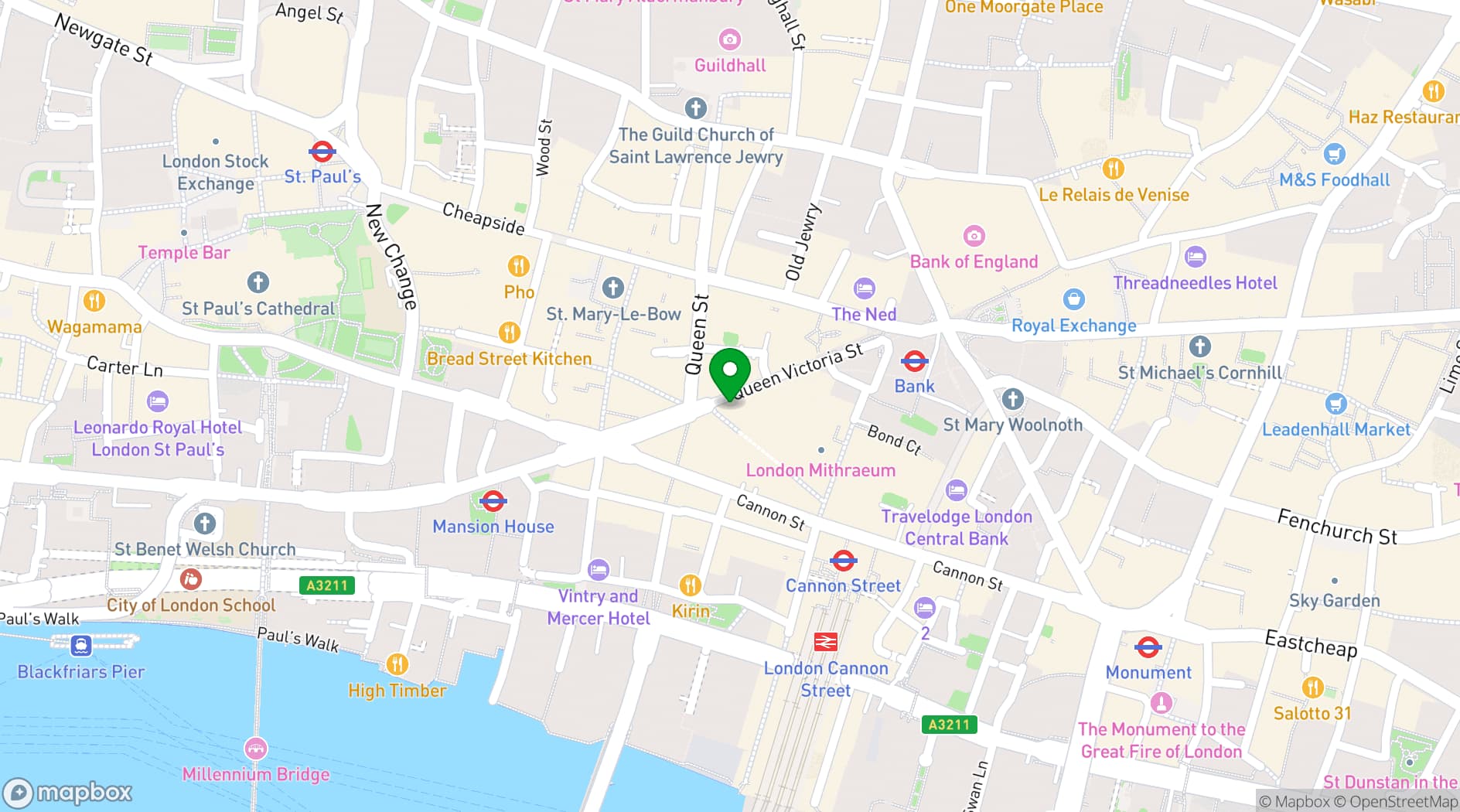 Map showing Brigadiers