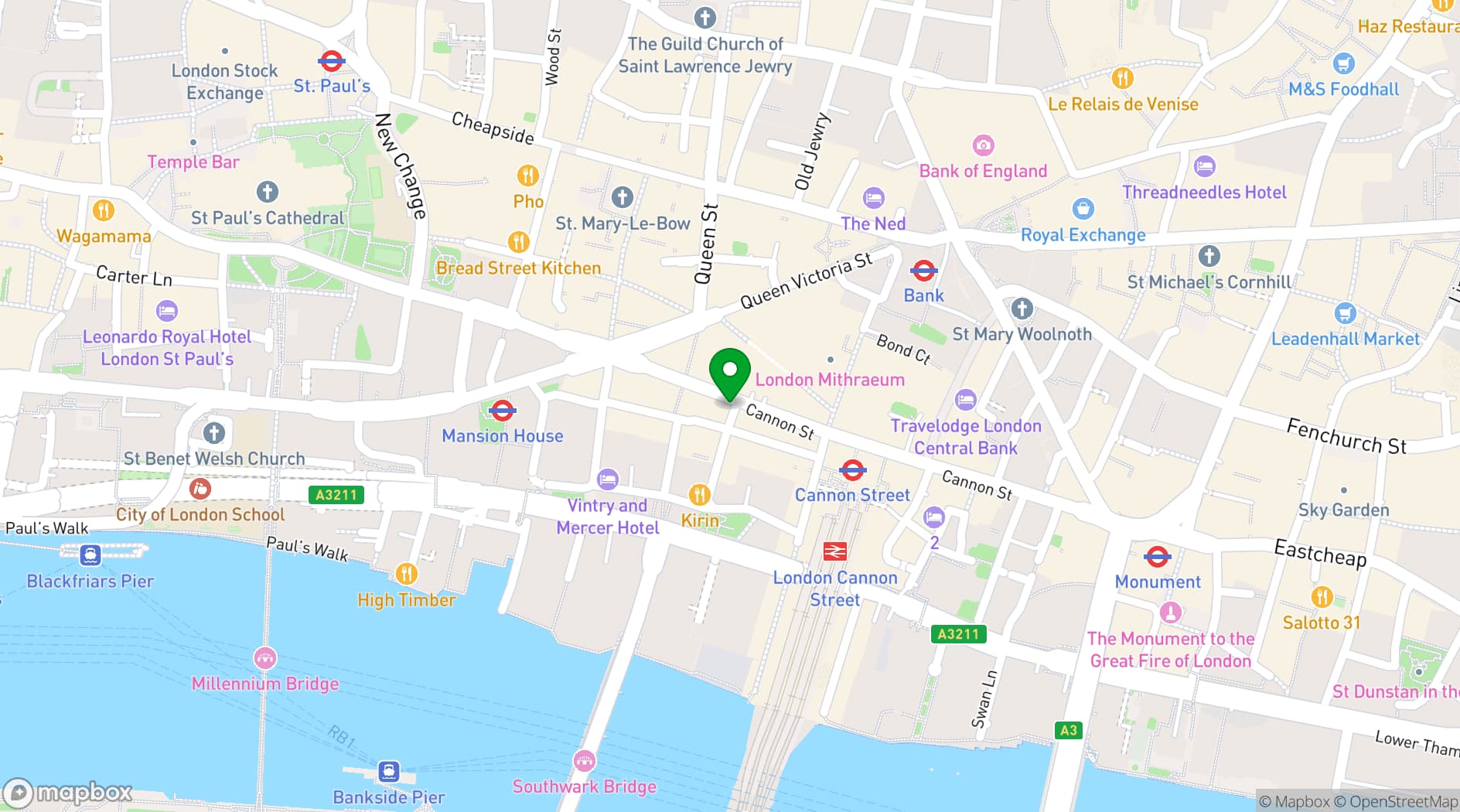 Map showing Cannon Koshari Street