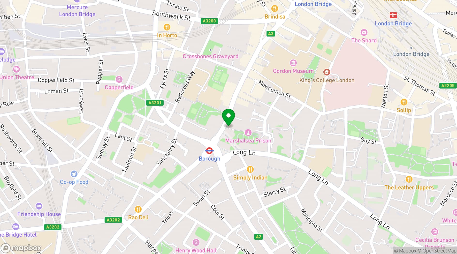 Map showing Garry Weston Library