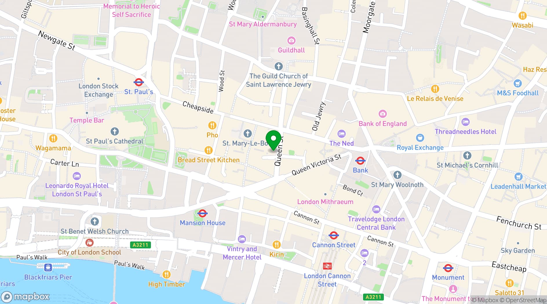 Map showing The Golden Fleece