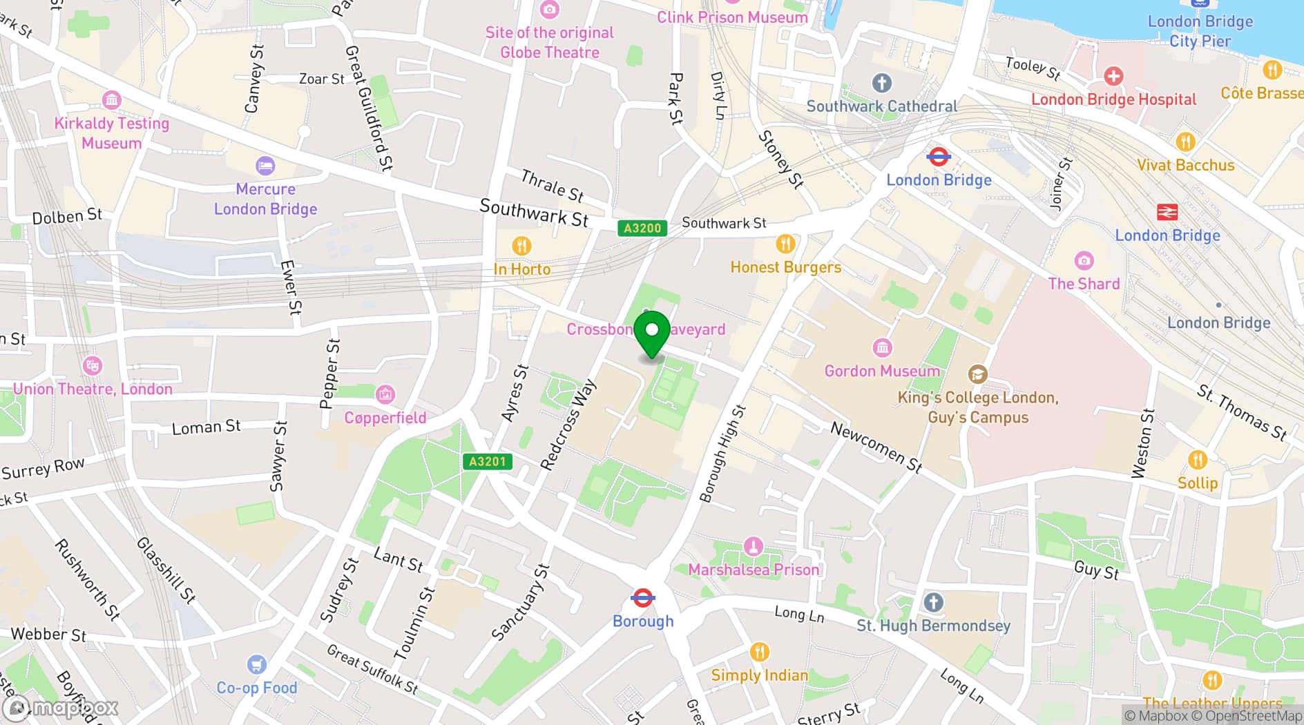 Map showing Us&Co Borough