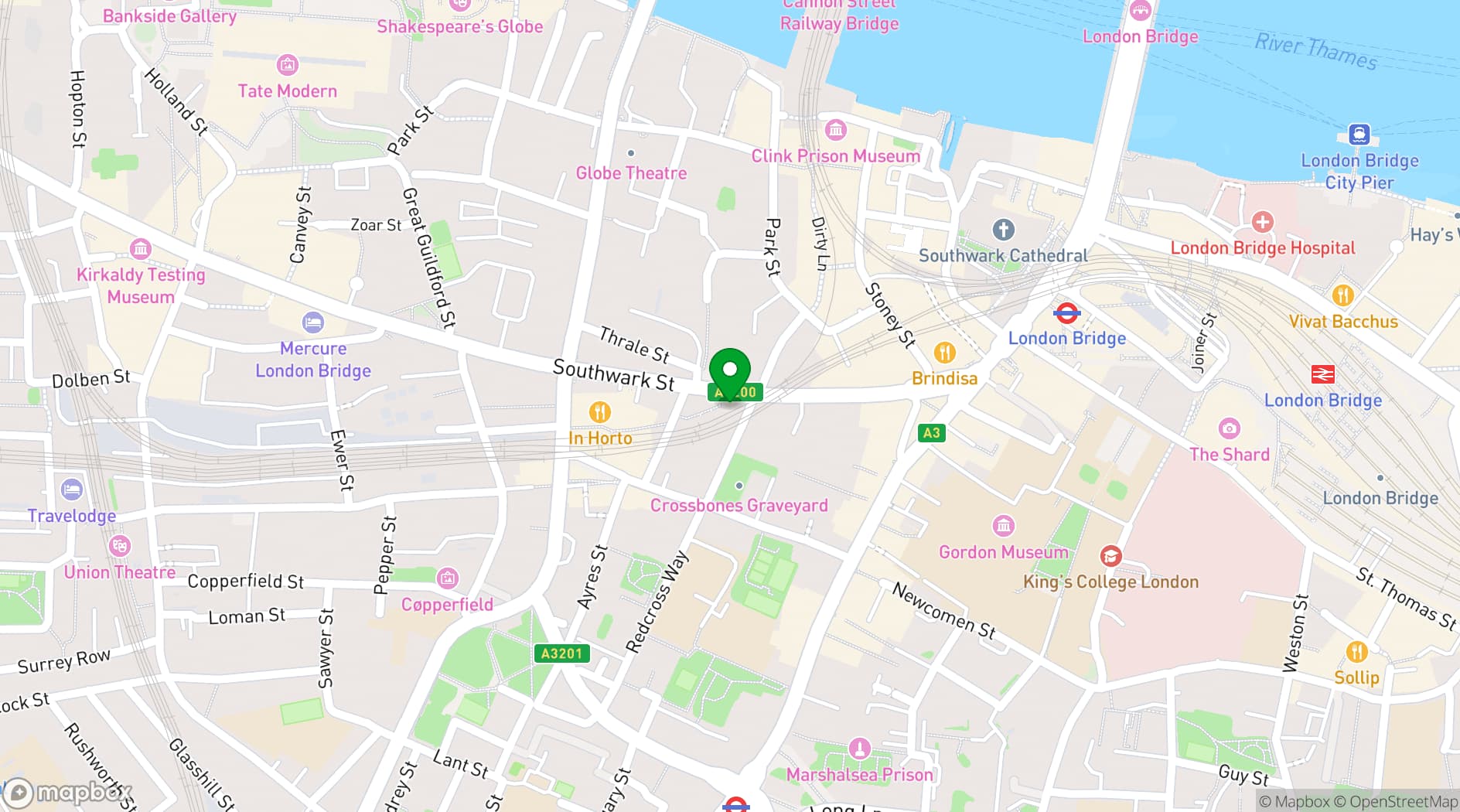 Map showing Flat Iron Square