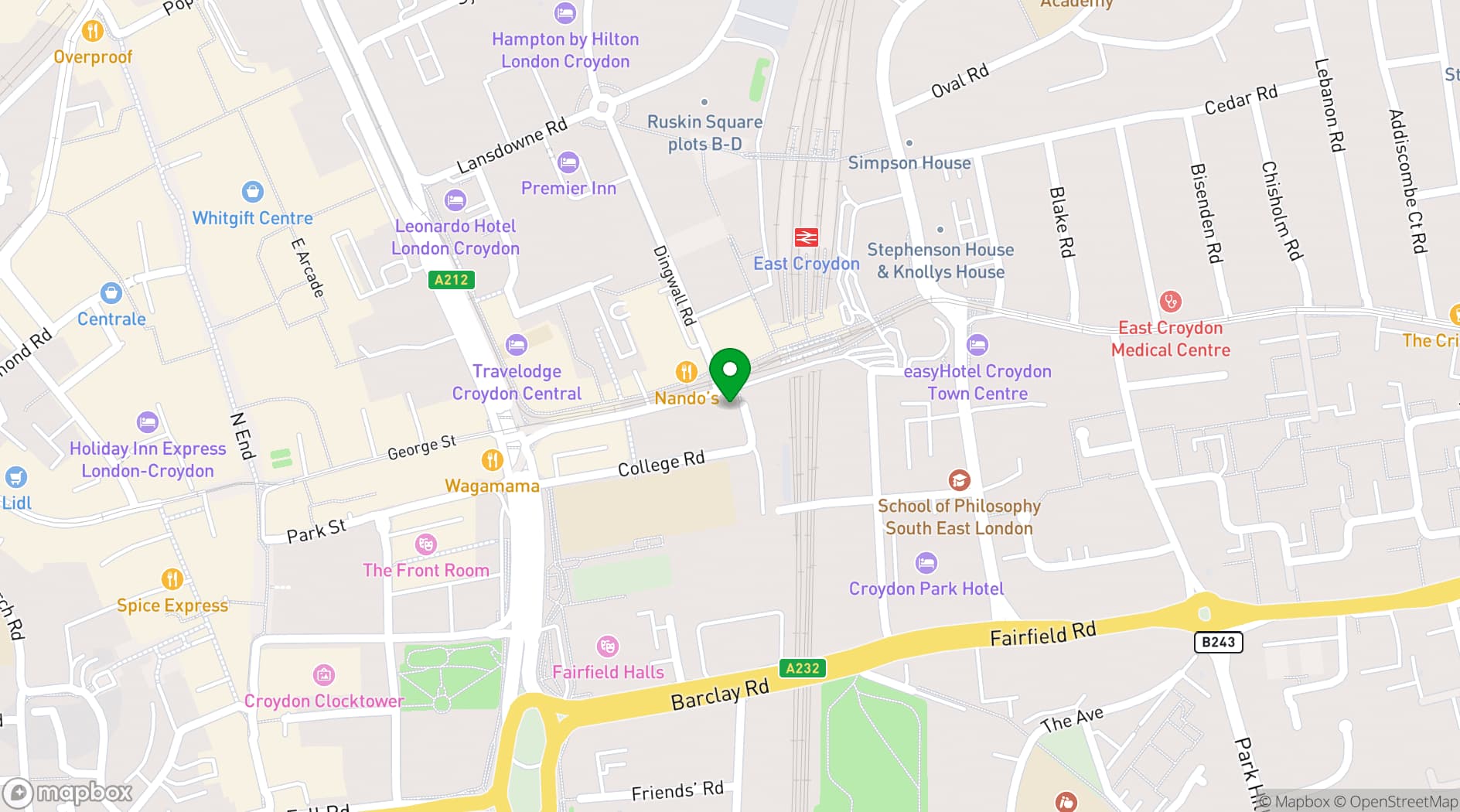 Map showing Fern
