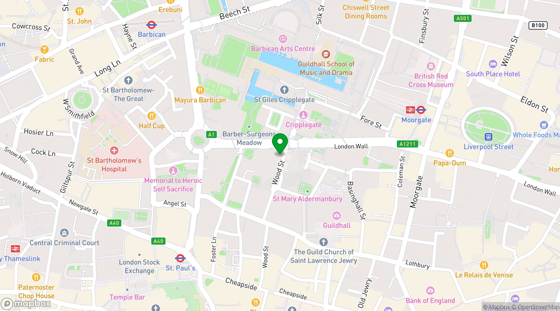 Map showing Together 88 Wood Street