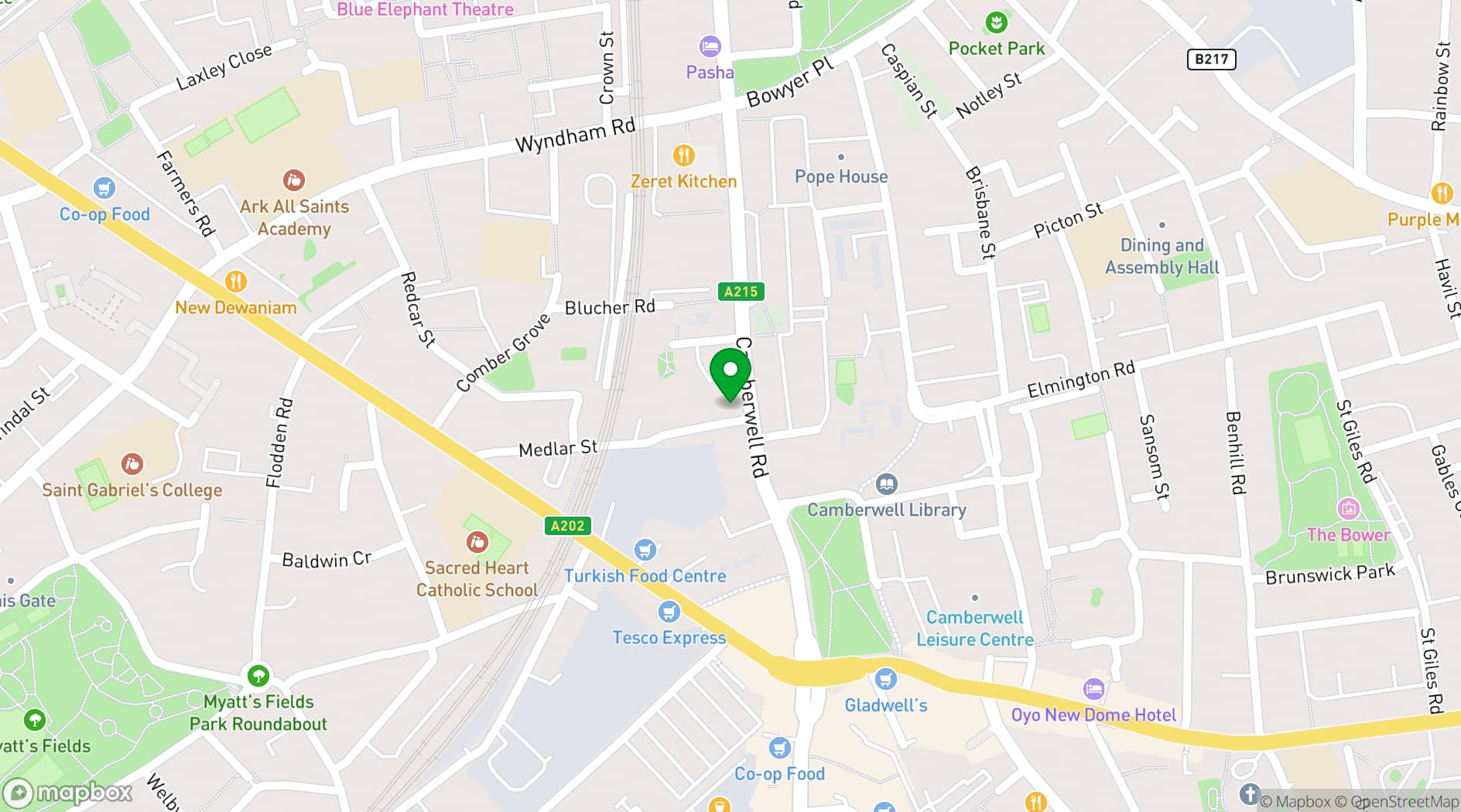 Map showing Lighthouse Venue