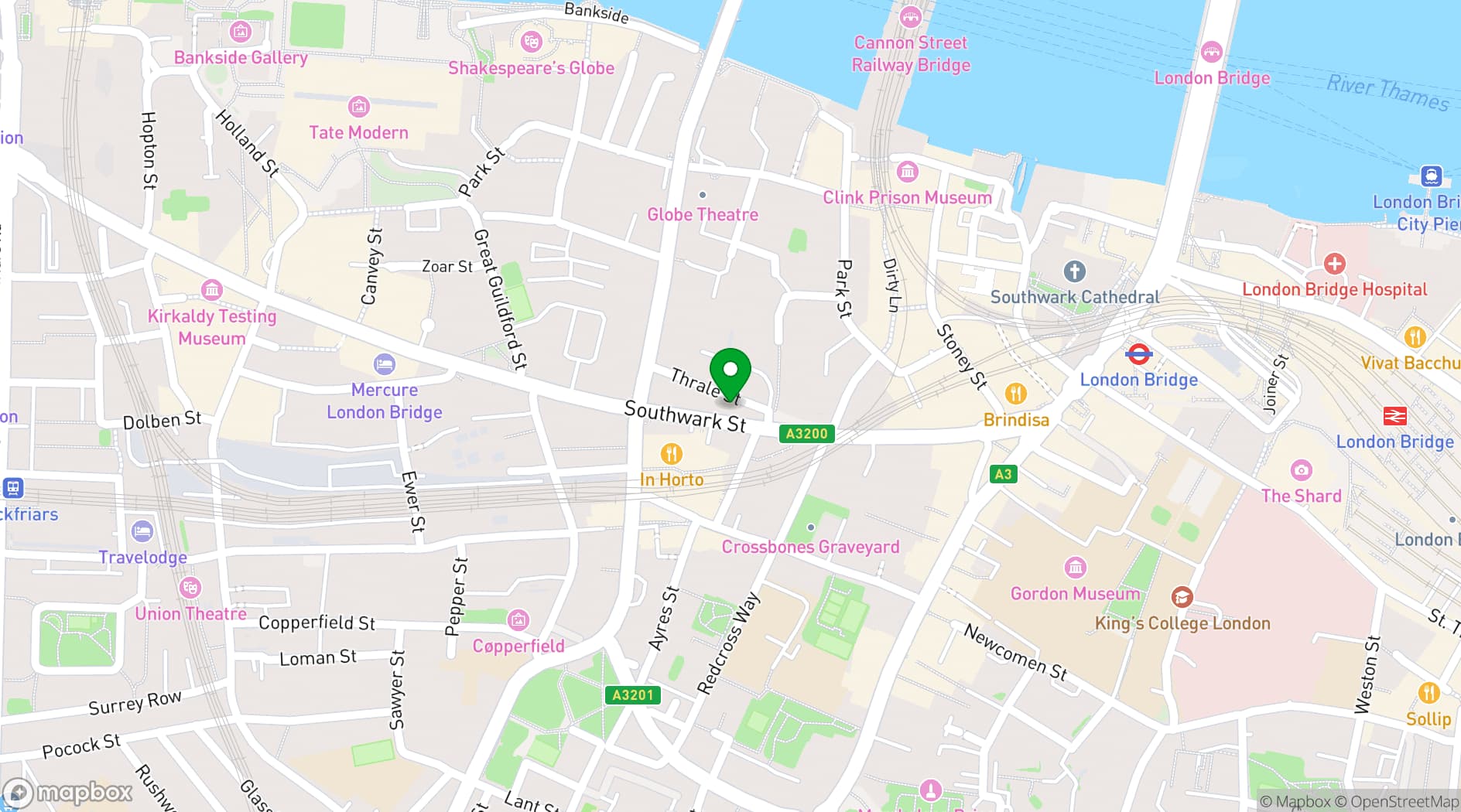 Map showing Lantana London Bridge