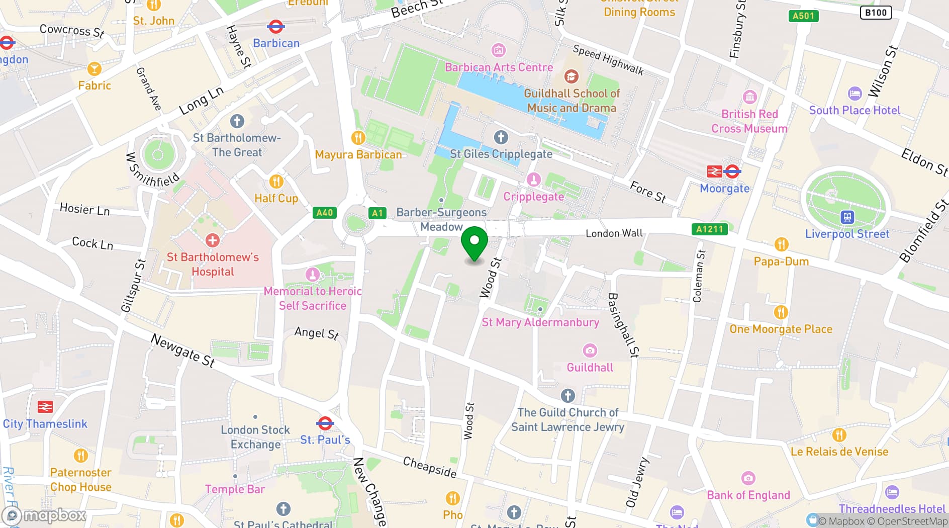 Map showing Together 88 Wood Street