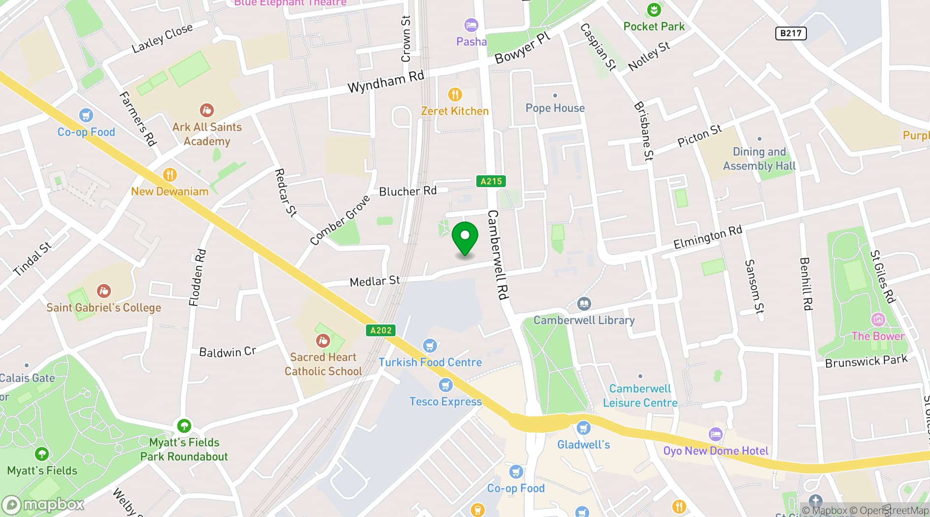 Map showing The Lighthouse Theatre