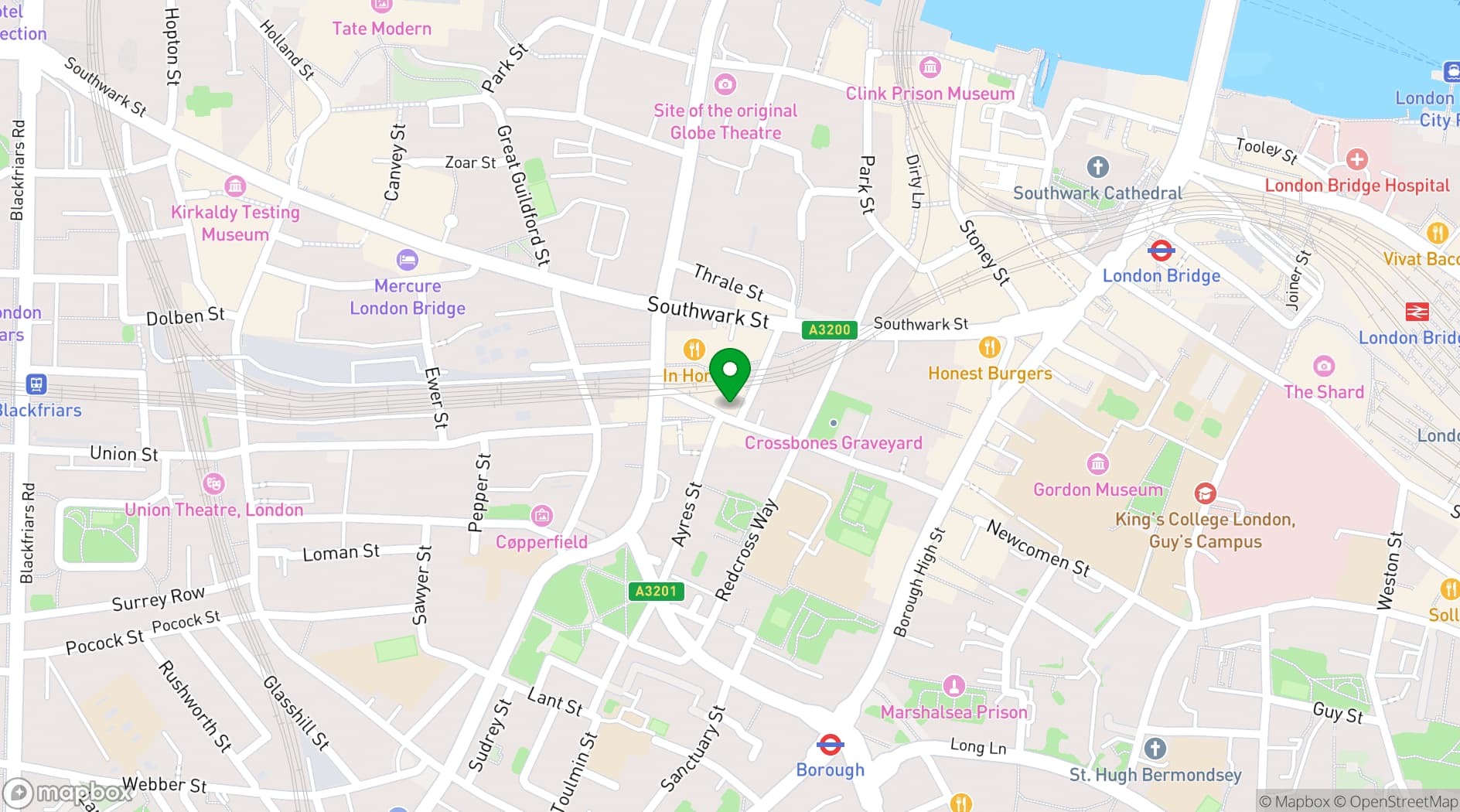 Map showing The Grand Residences SE1