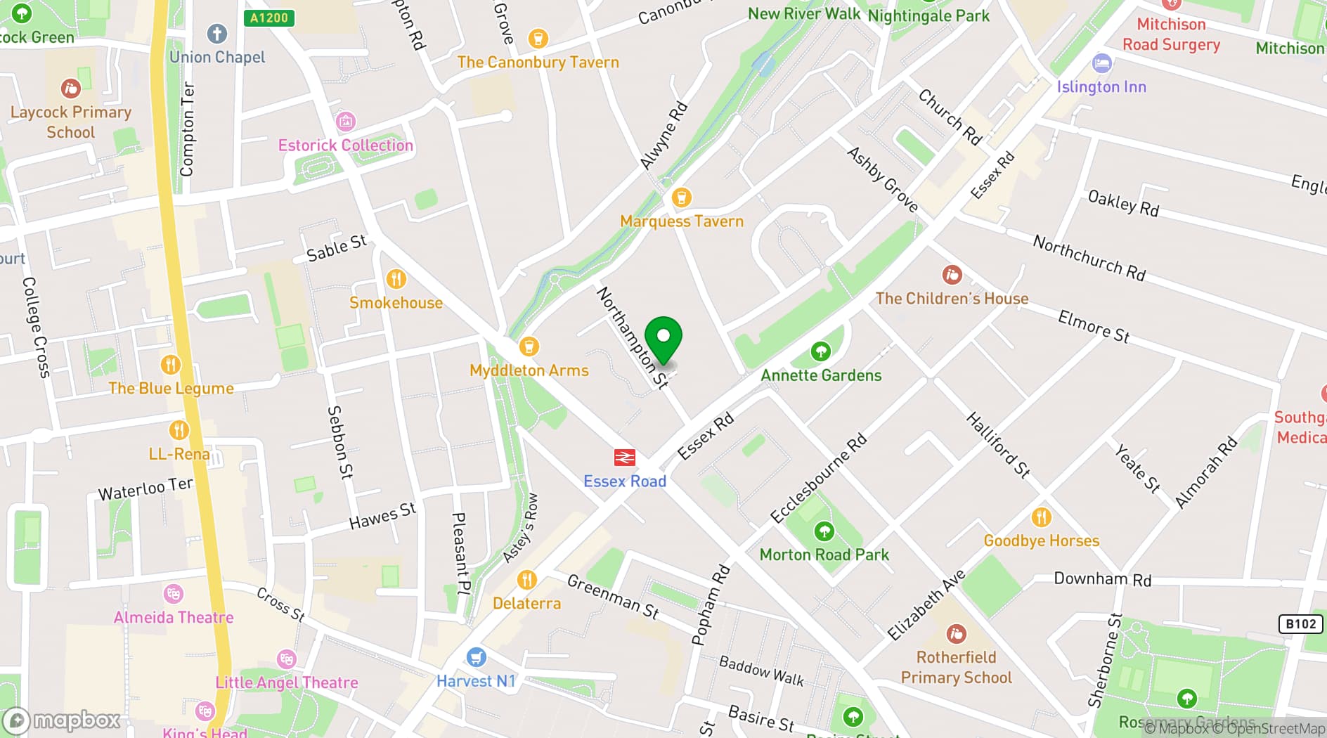 Map showing Loom Club
