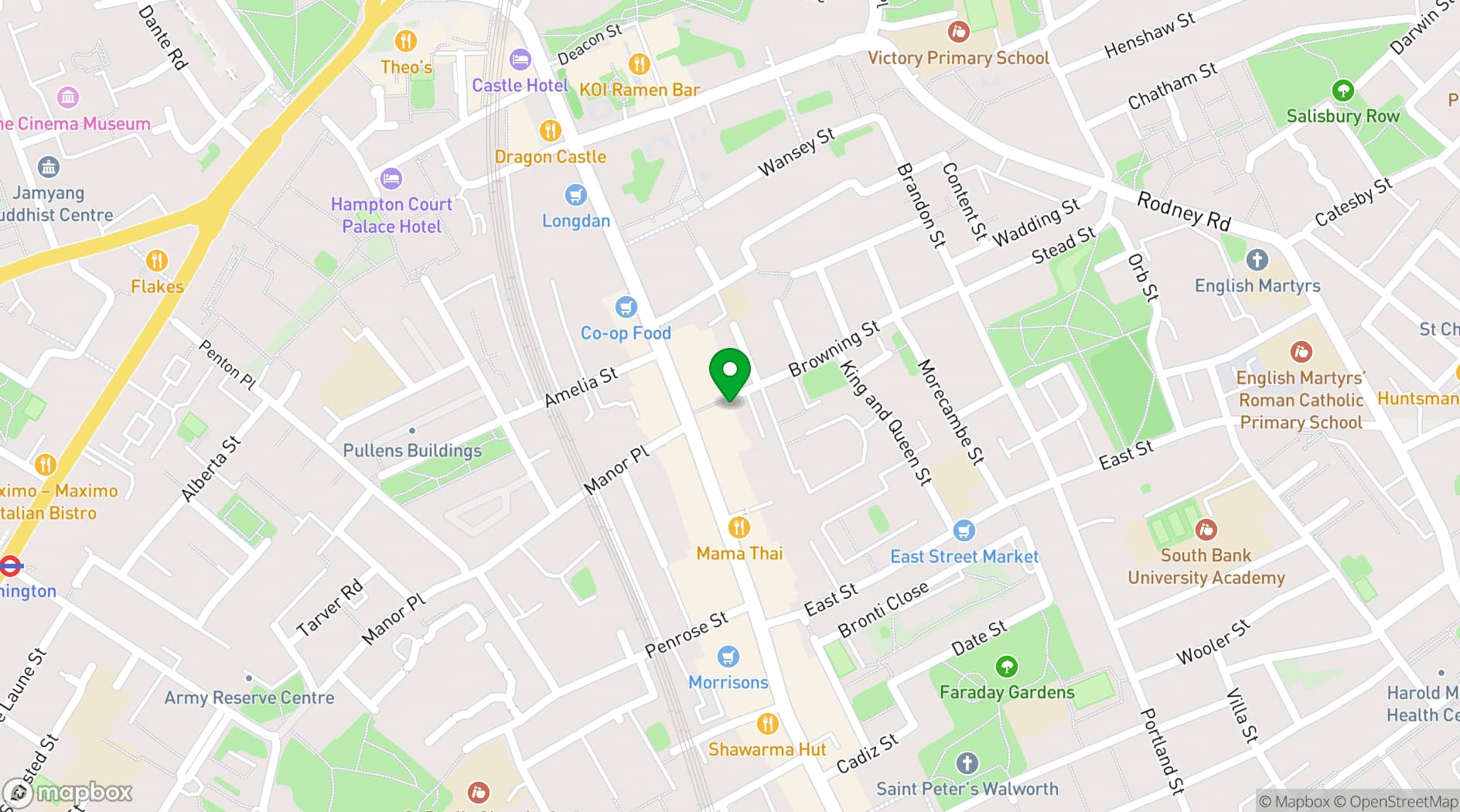 Map showing Abacus Arts