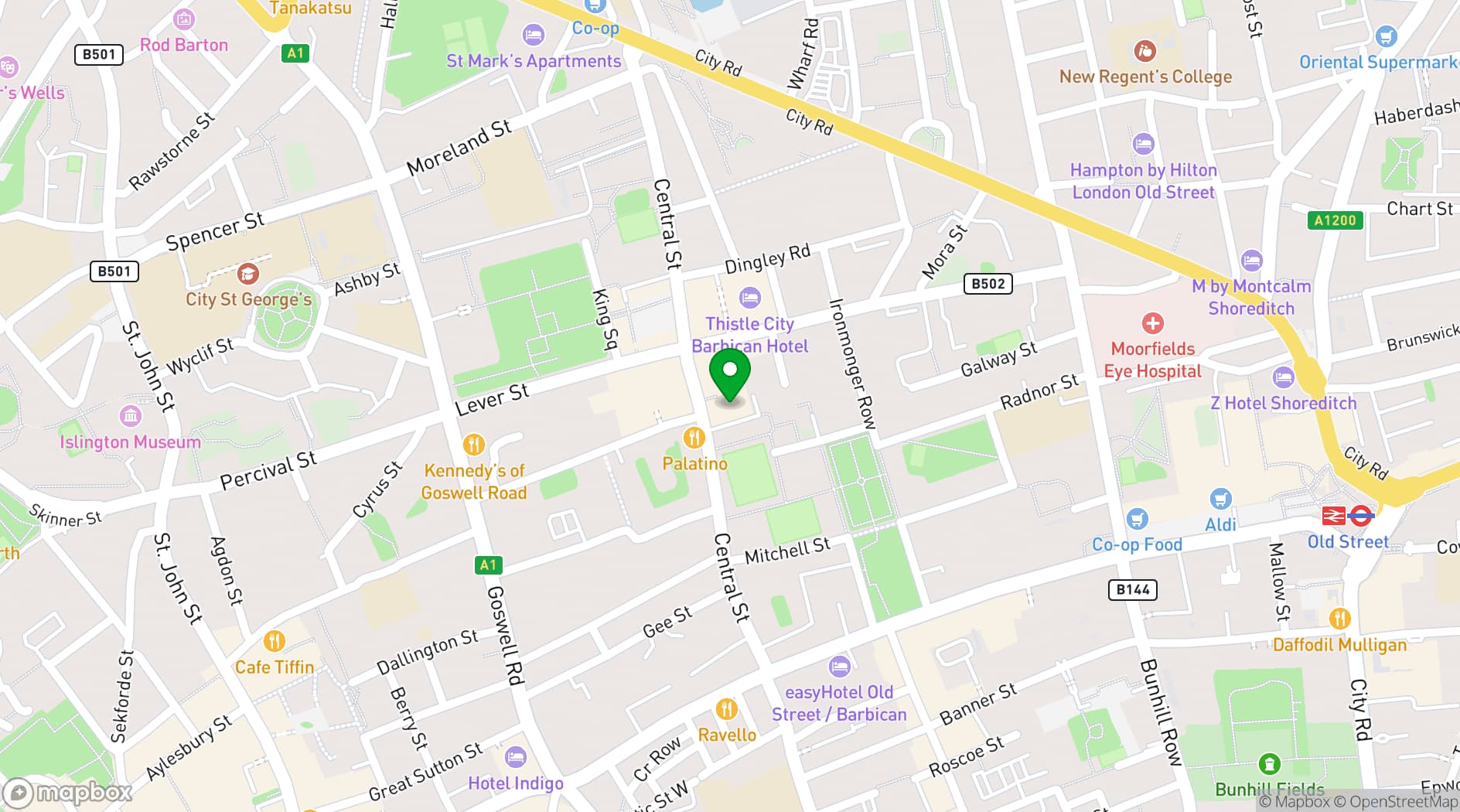 Map showing St Luke's Community Centre