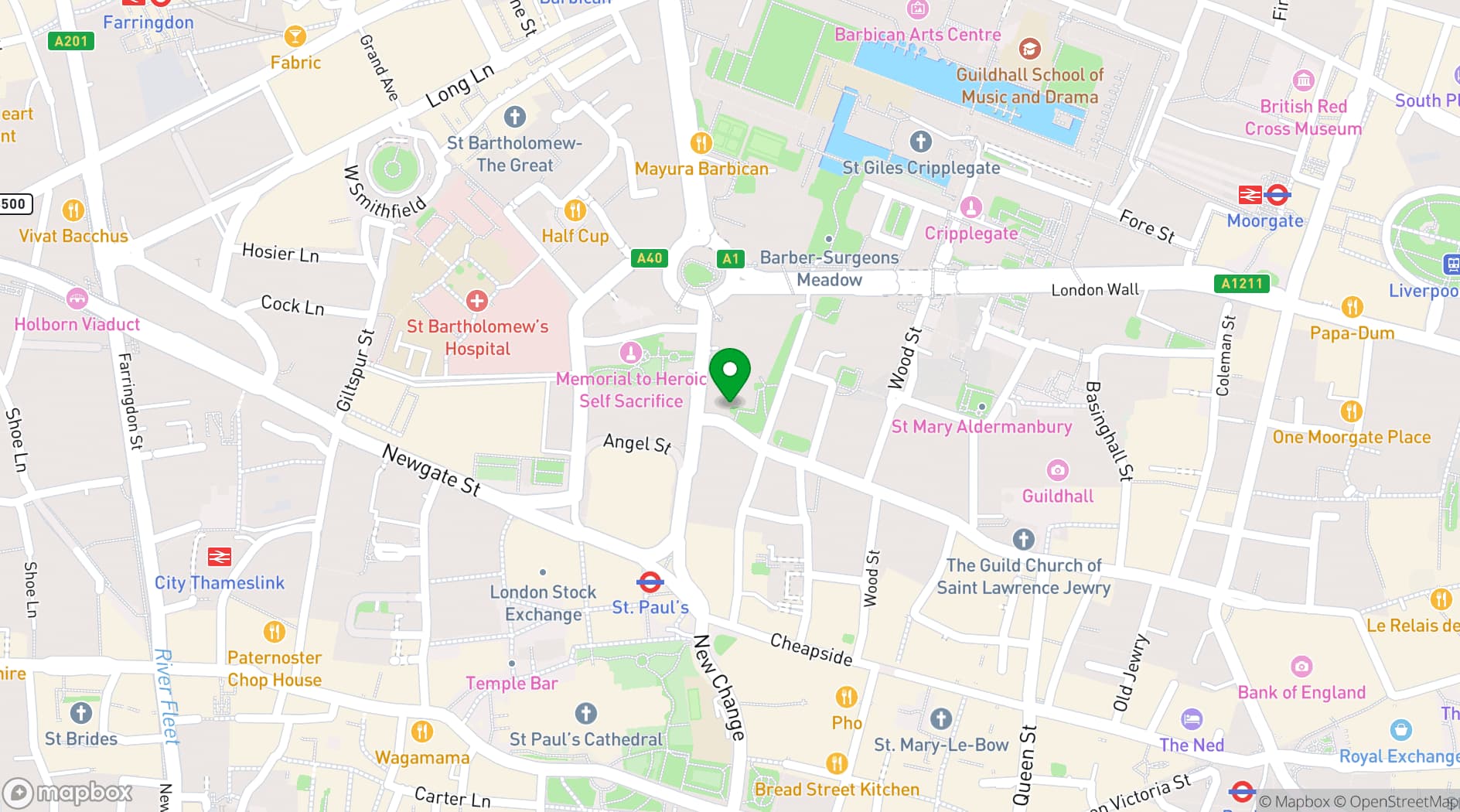 Map showing VOCES8 Centre