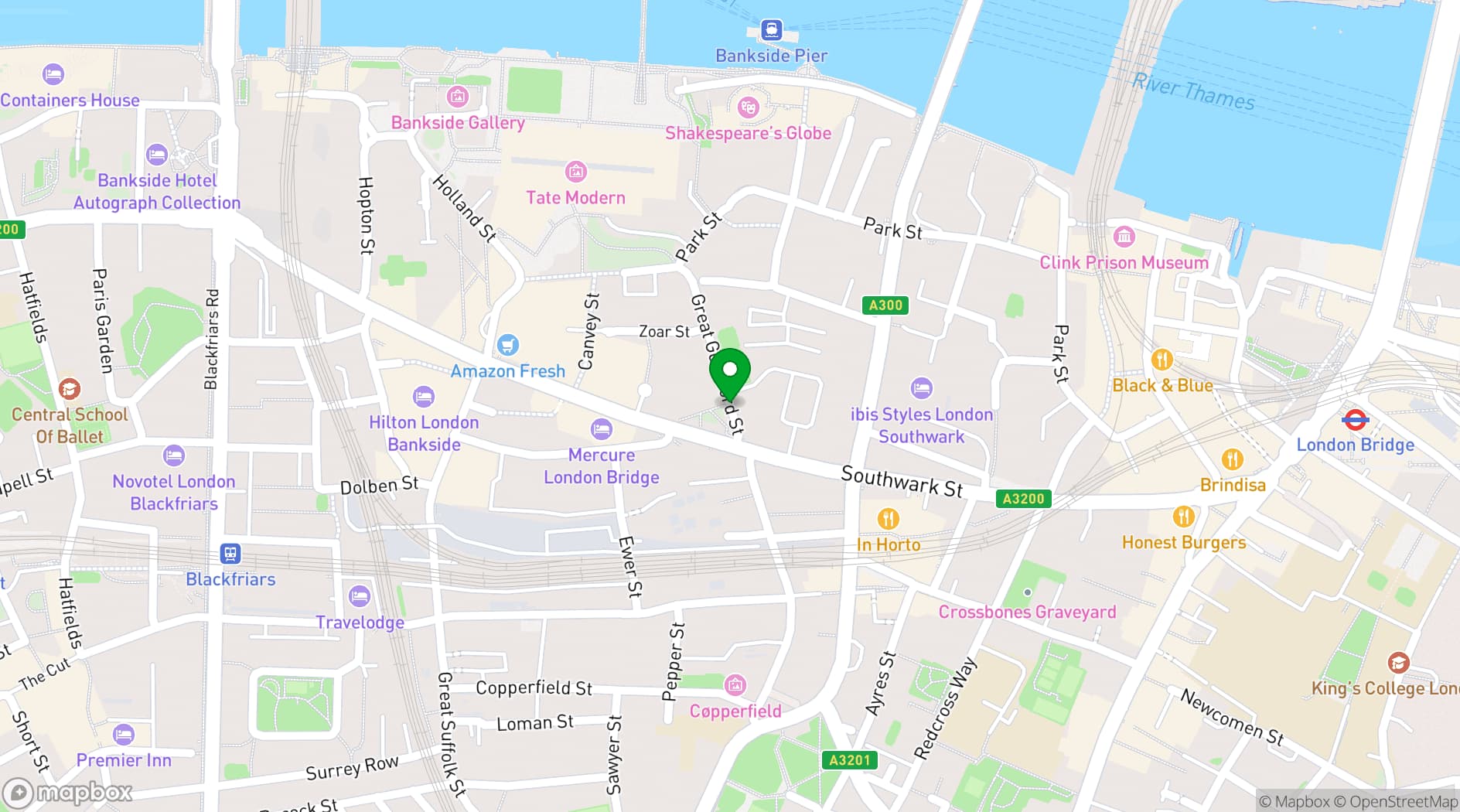 Map showing BRIX LDN