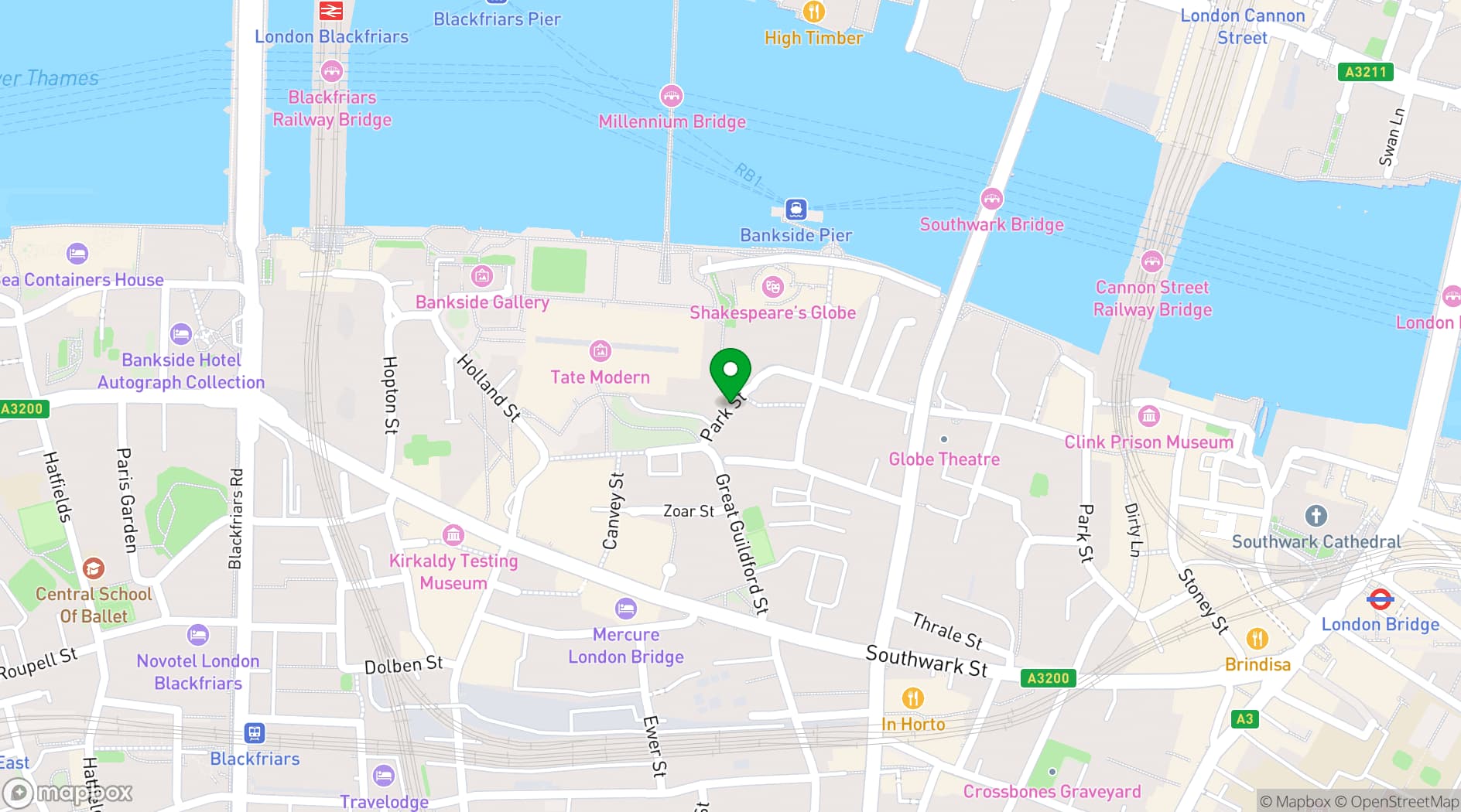 Map showing Art Academy