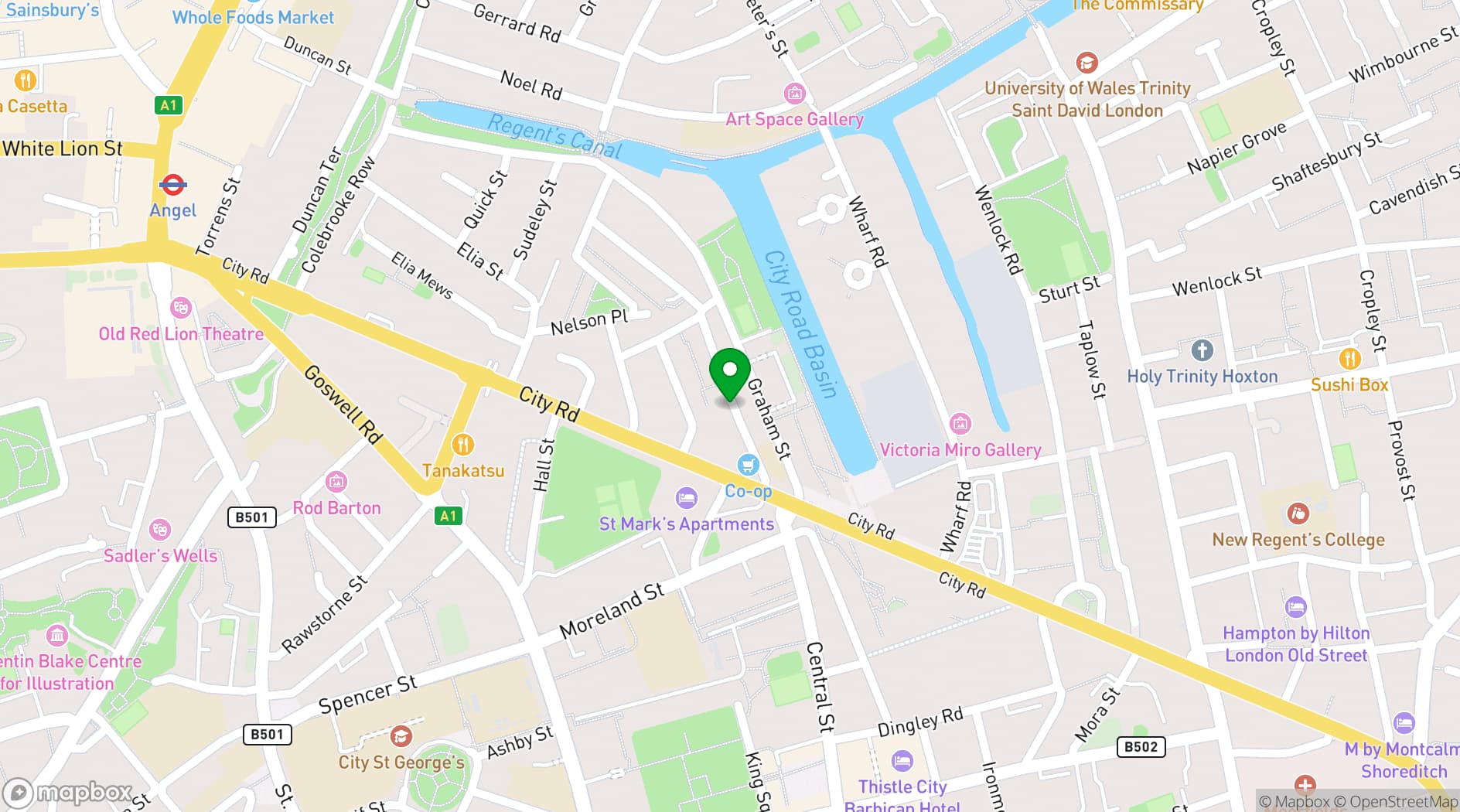 Map showing Tastemade Studios