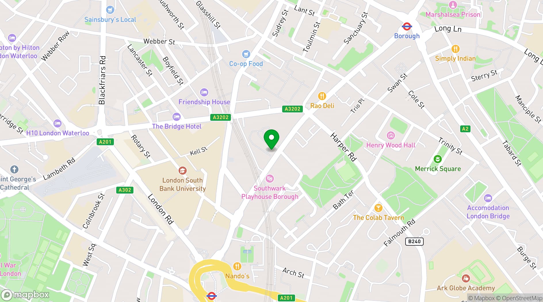 Map showing Factory 45