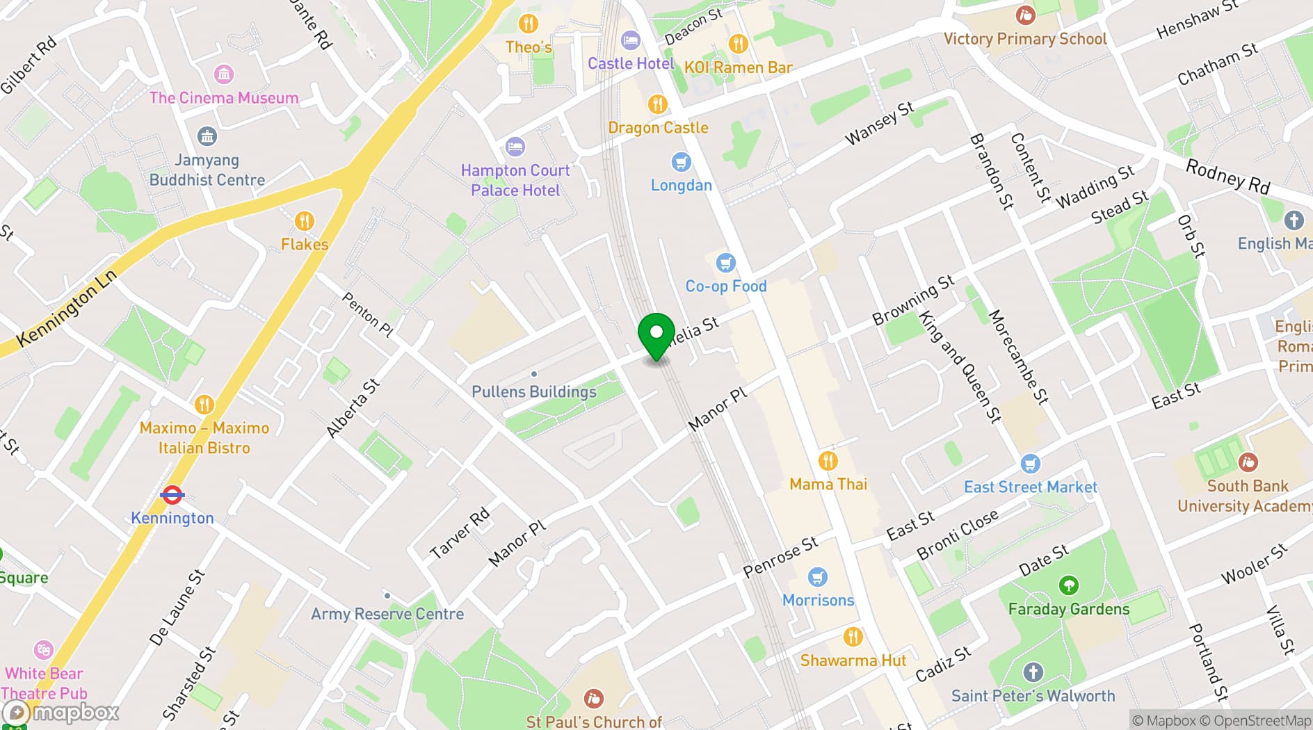 Map showing Husky Studios