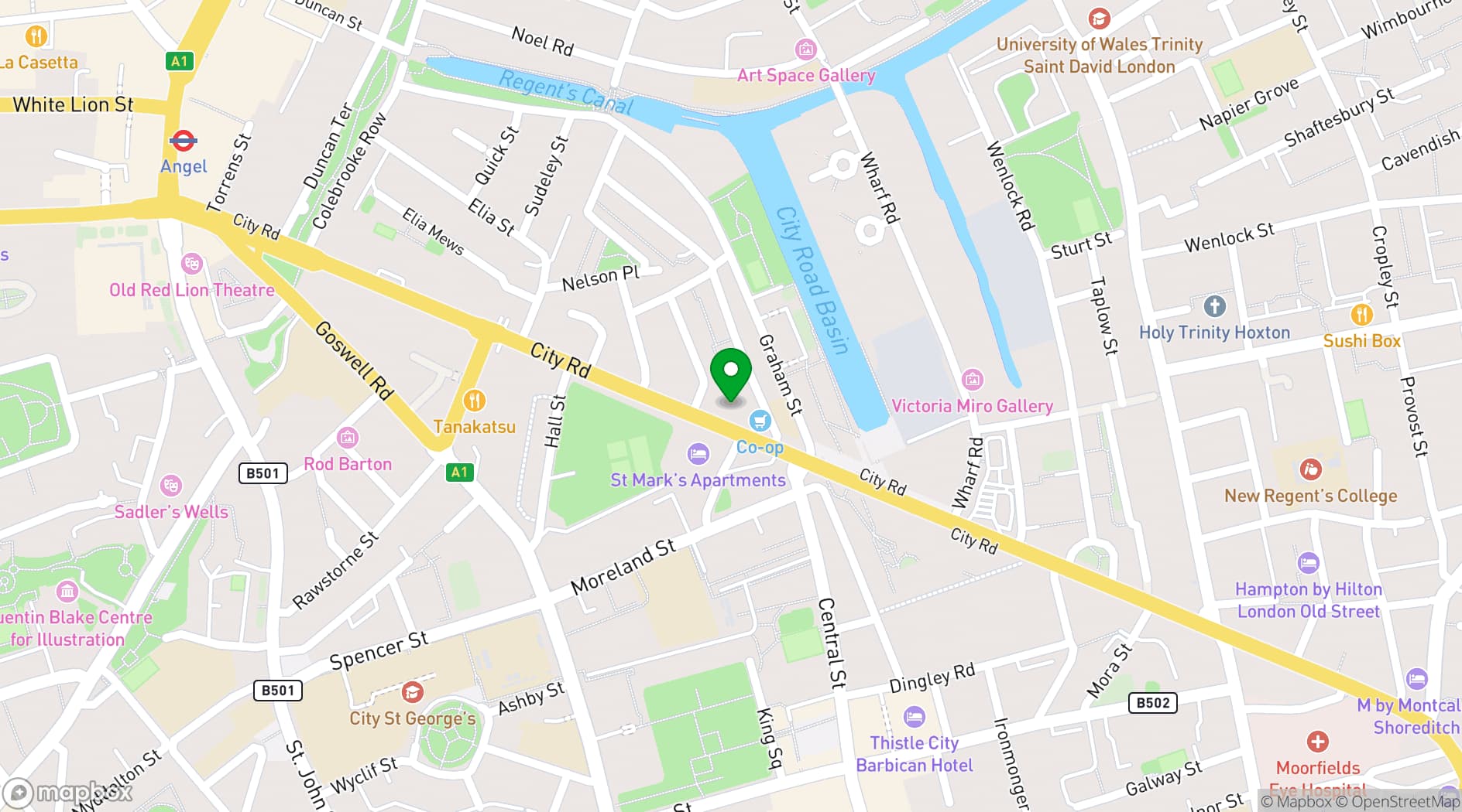 Map showing Doodles