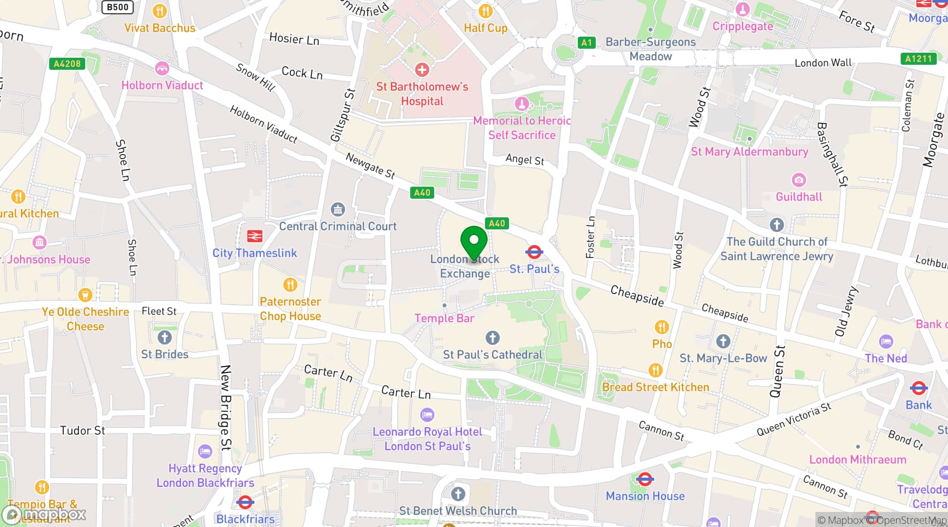 Map showing The Forum