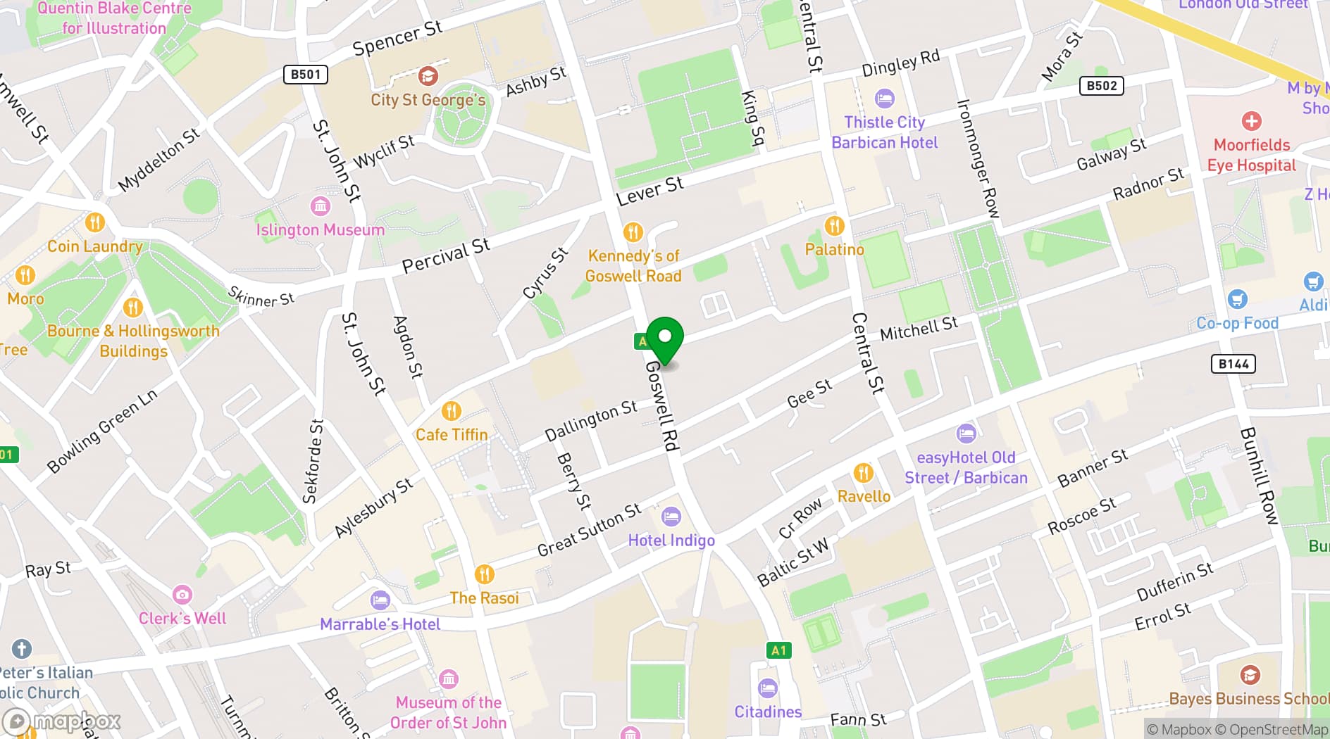 Map showing Meeting Room 303