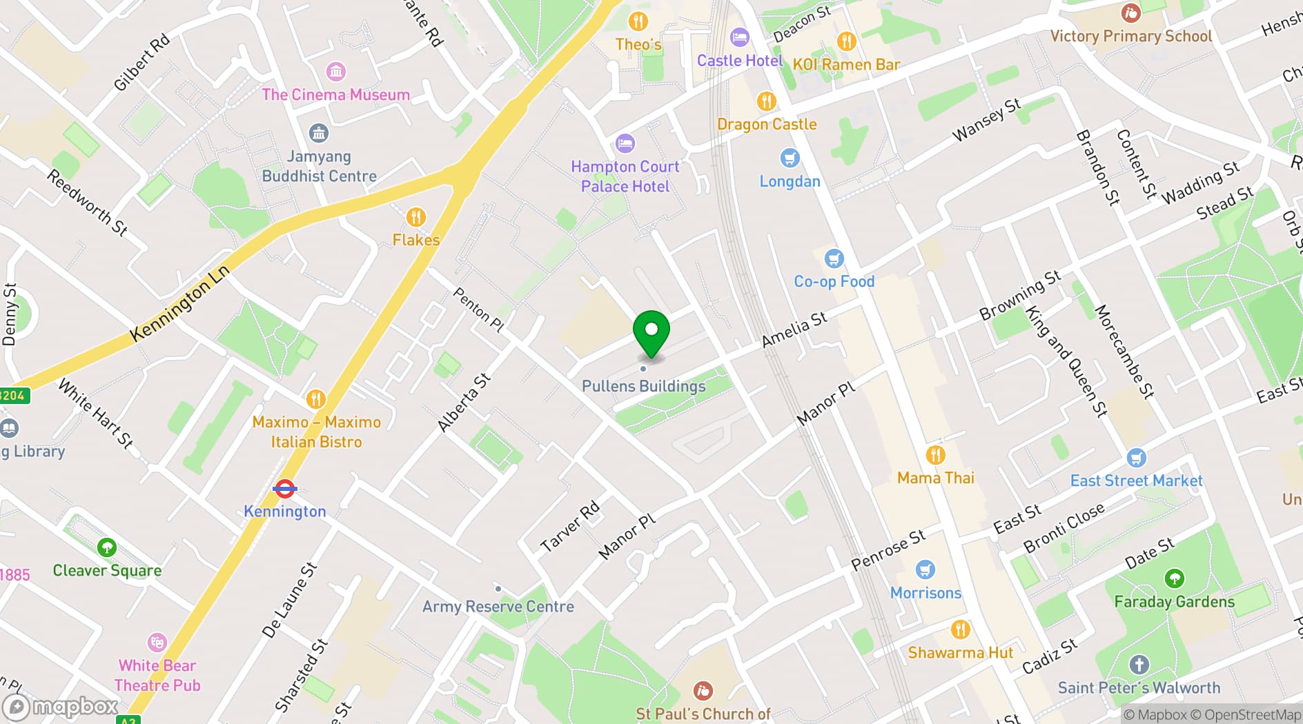 Map showing Bright Banana Studios