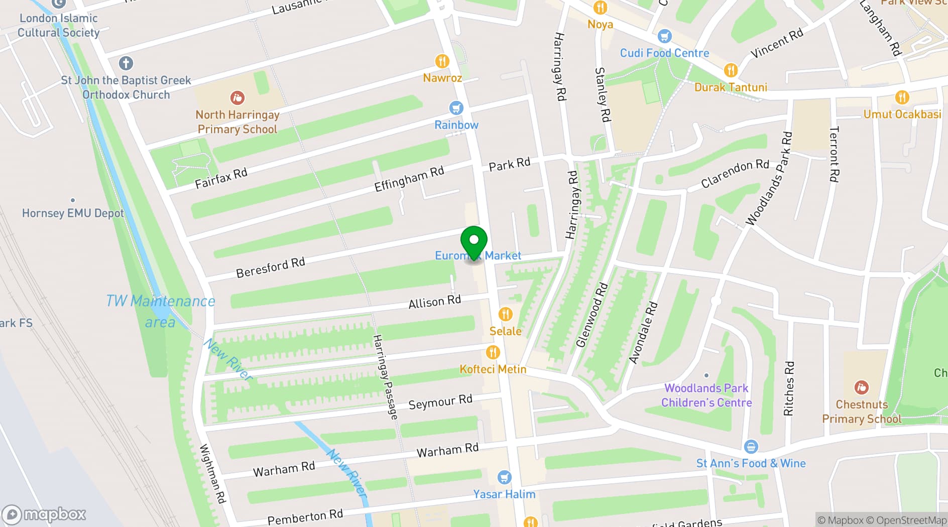 Map showing Ora Lounge