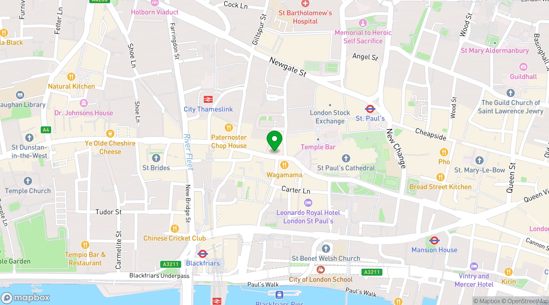 Map showing Lost Property Hotel