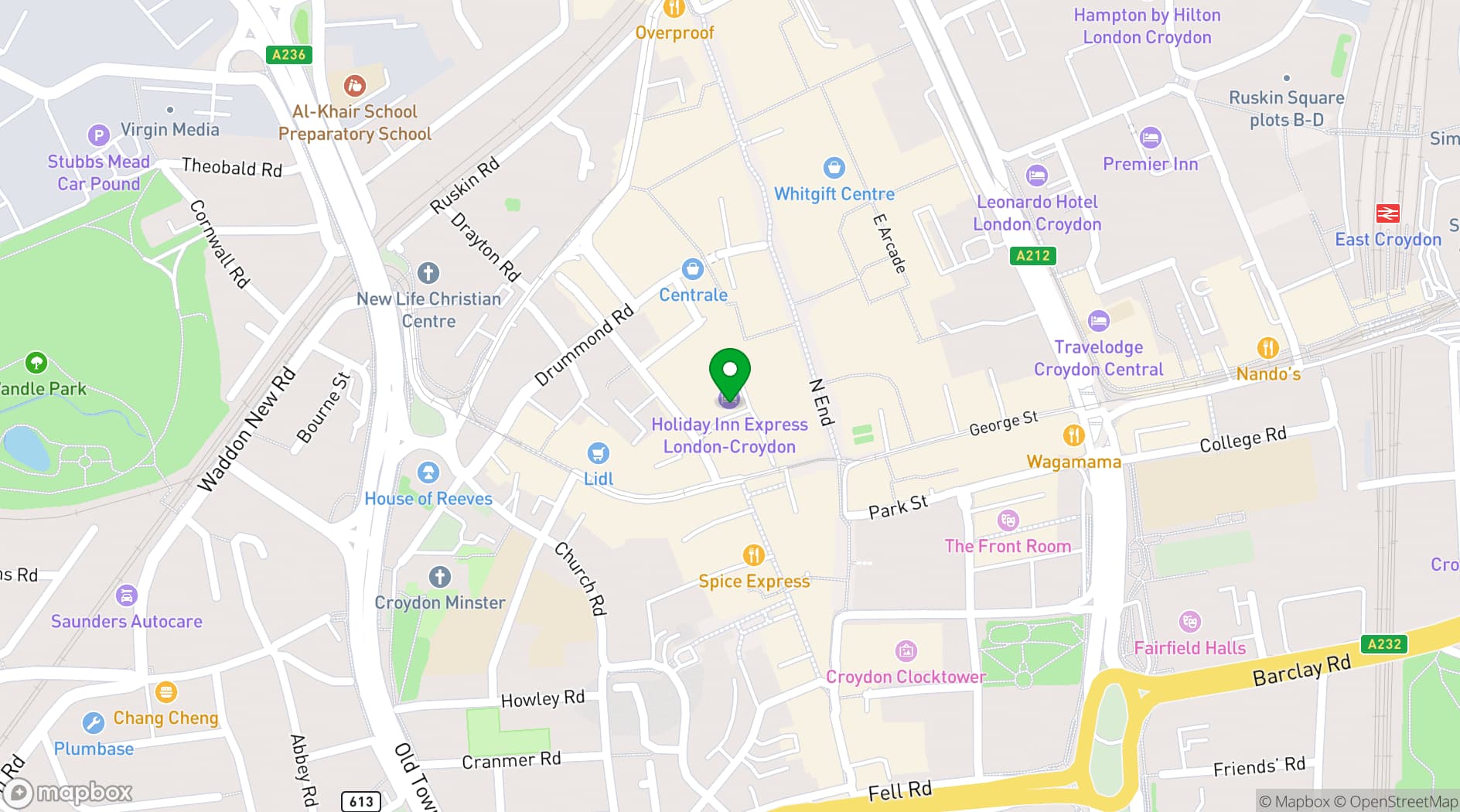 Map showing Eden Experience