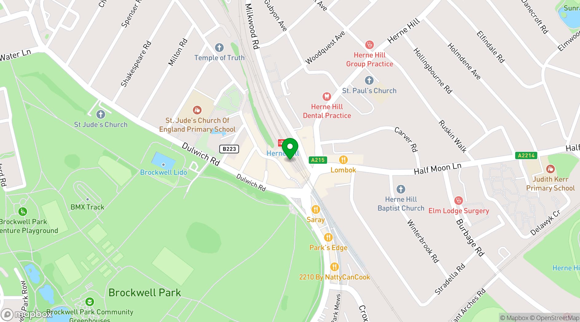 Map showing Off The Cuff