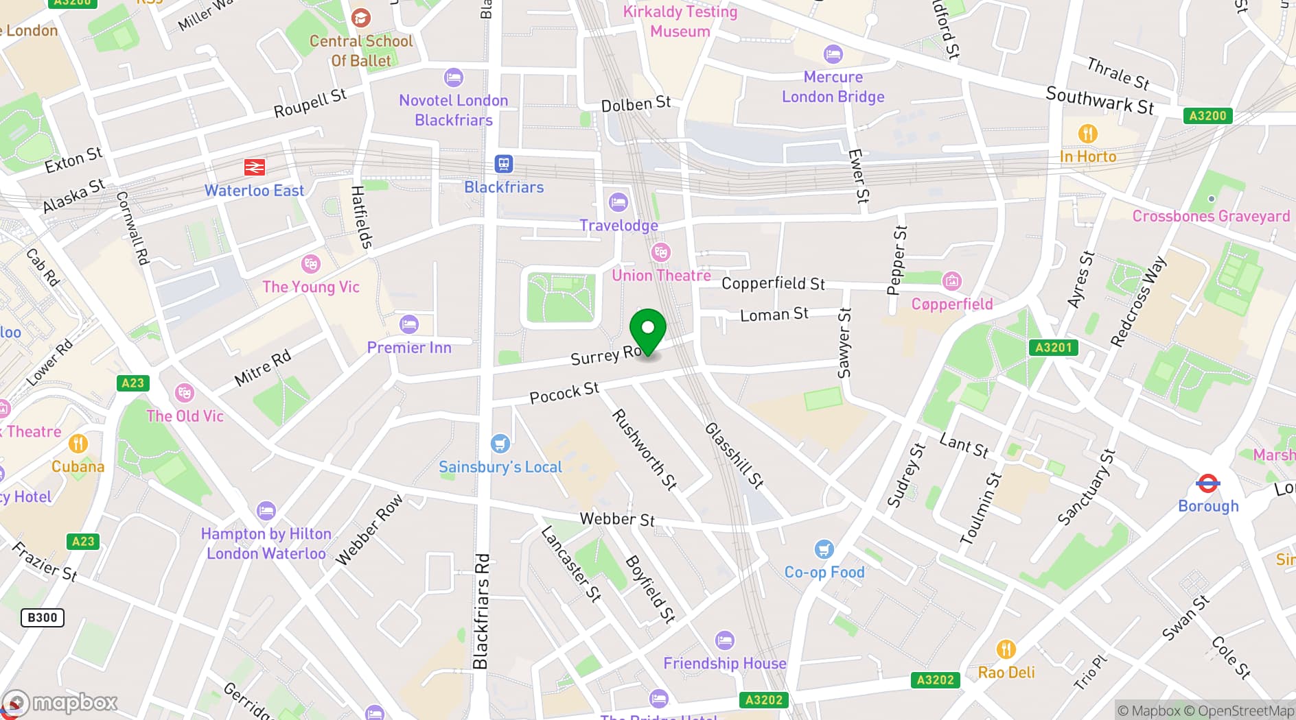 Map showing Sulger-Buel Gallery