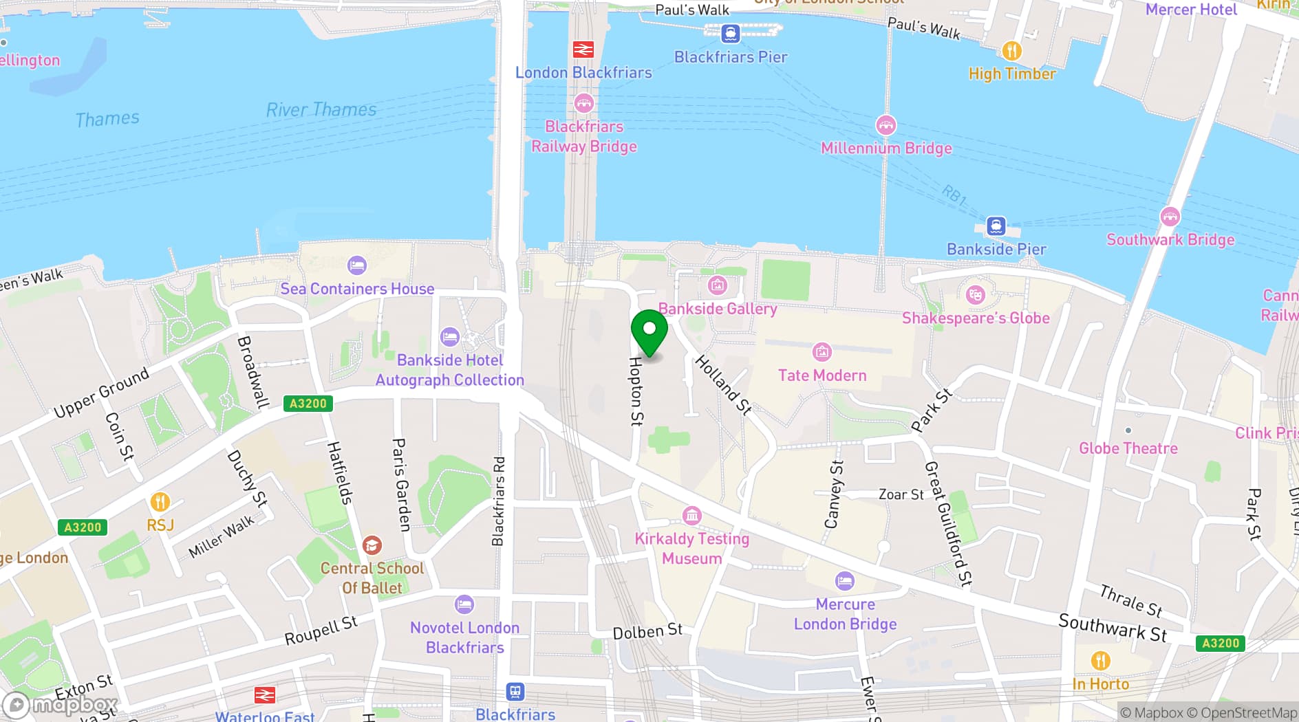Map showing Lumiere London