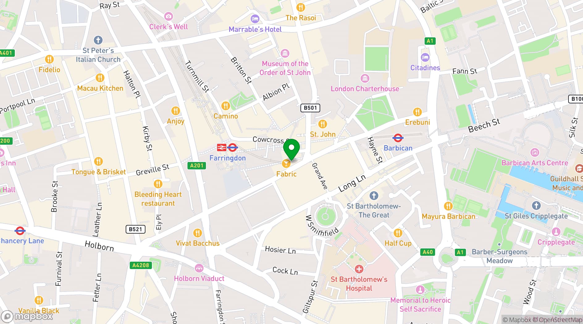 Map showing Fabric