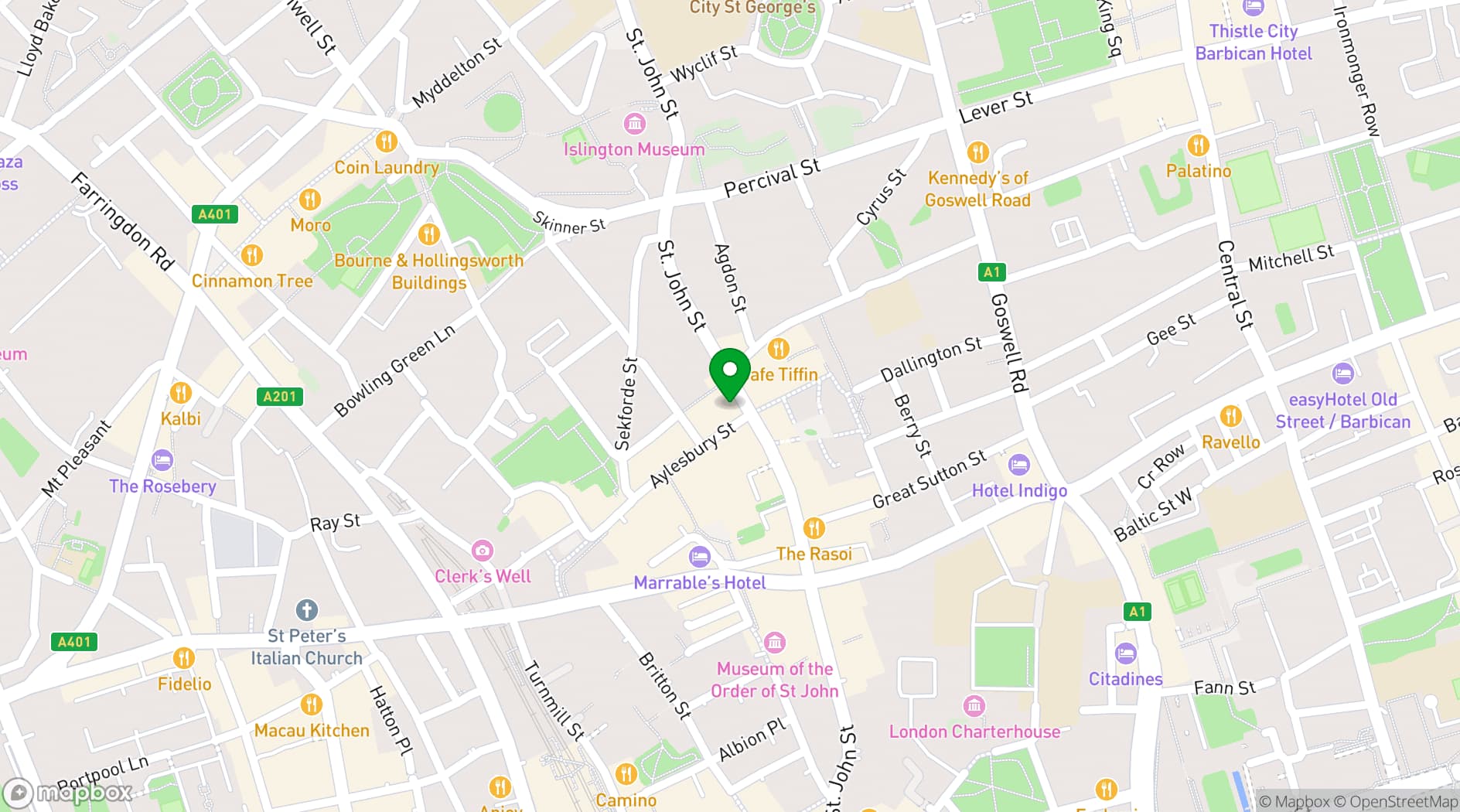 Map showing Place2Be
