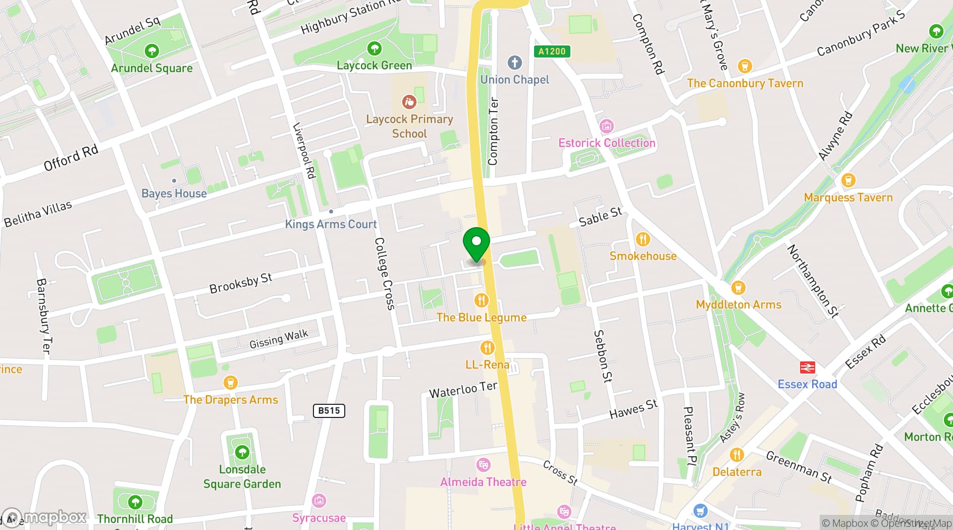 Map showing Upper House
