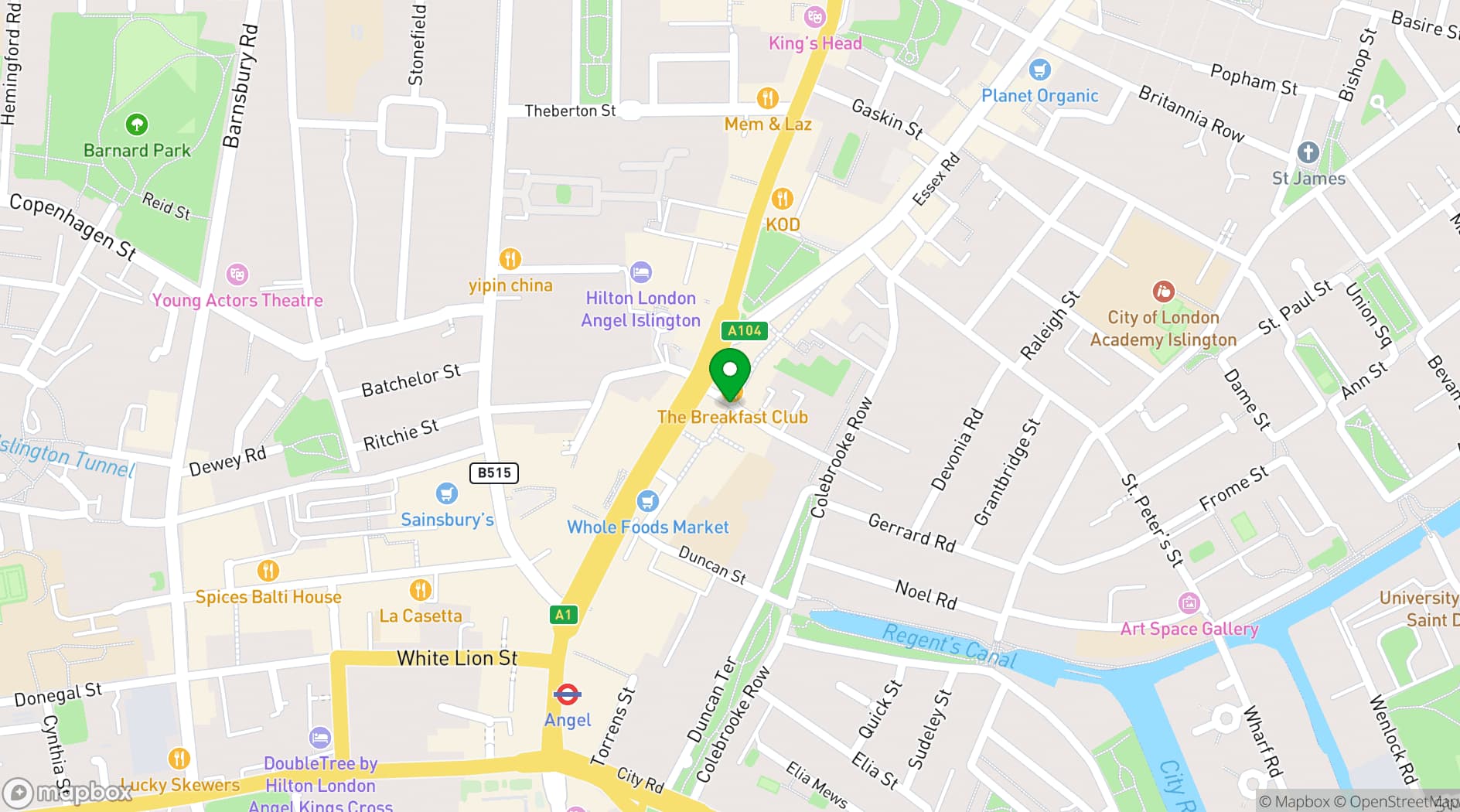 Map showing Trampoline