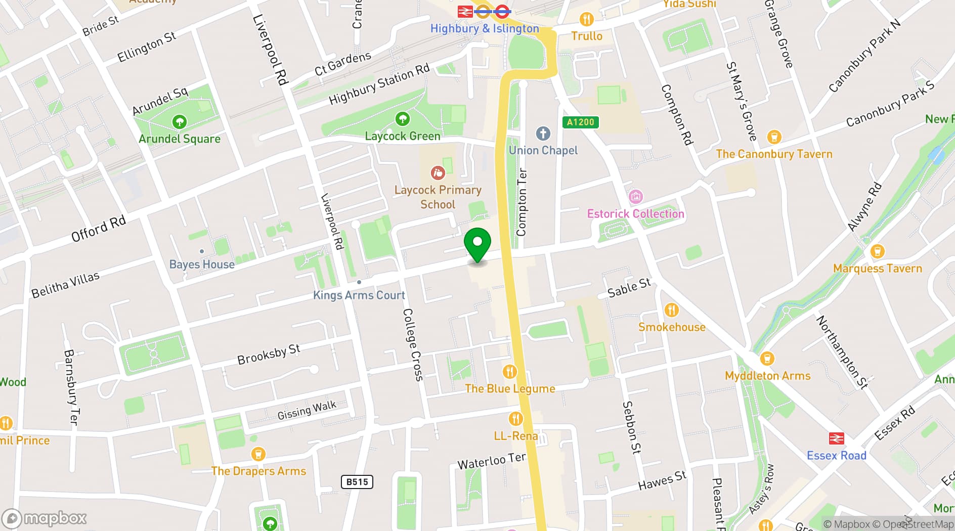 Map showing Little Bat 