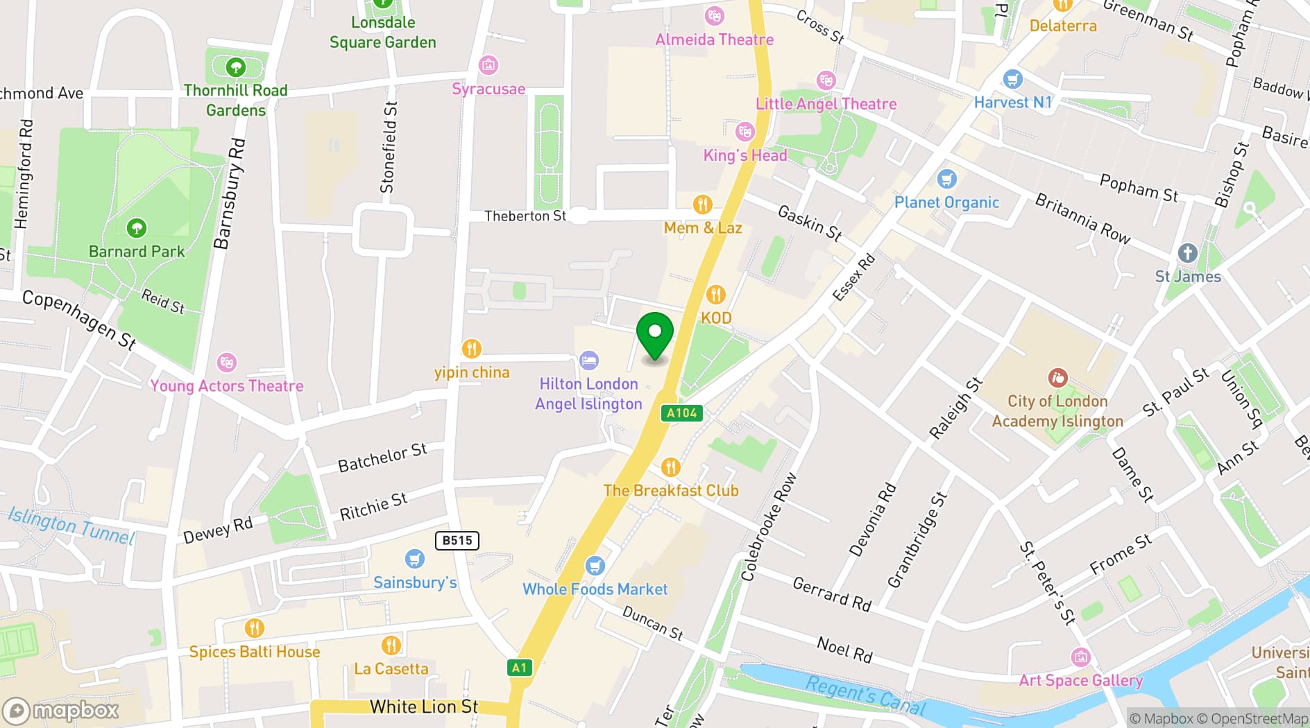 Map showing Bar Silver