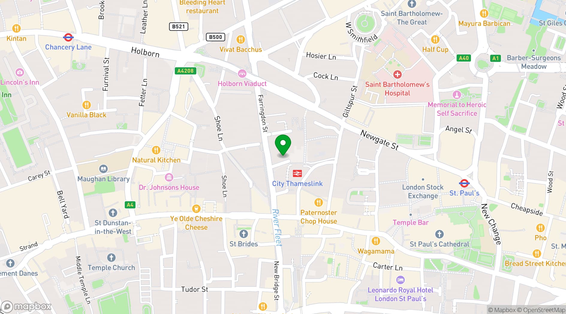 Map showing Harrild & Sons