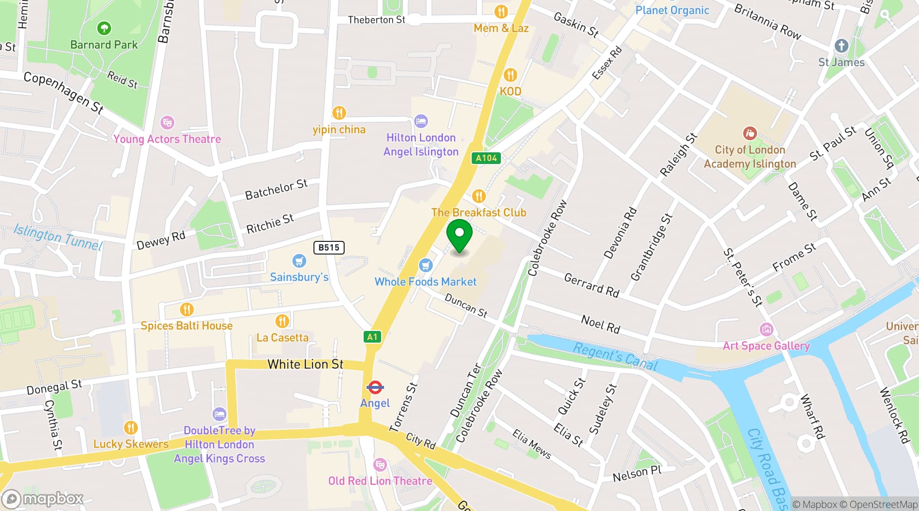 Map showing Frederick's