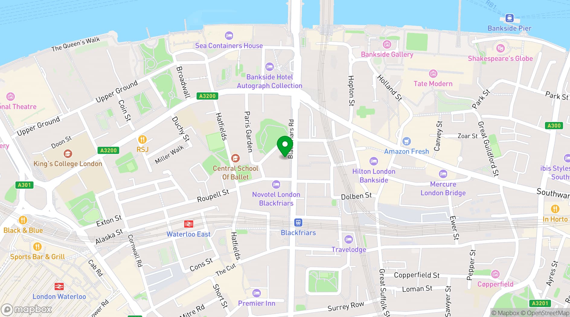 Map showing Seabird Rooftop 