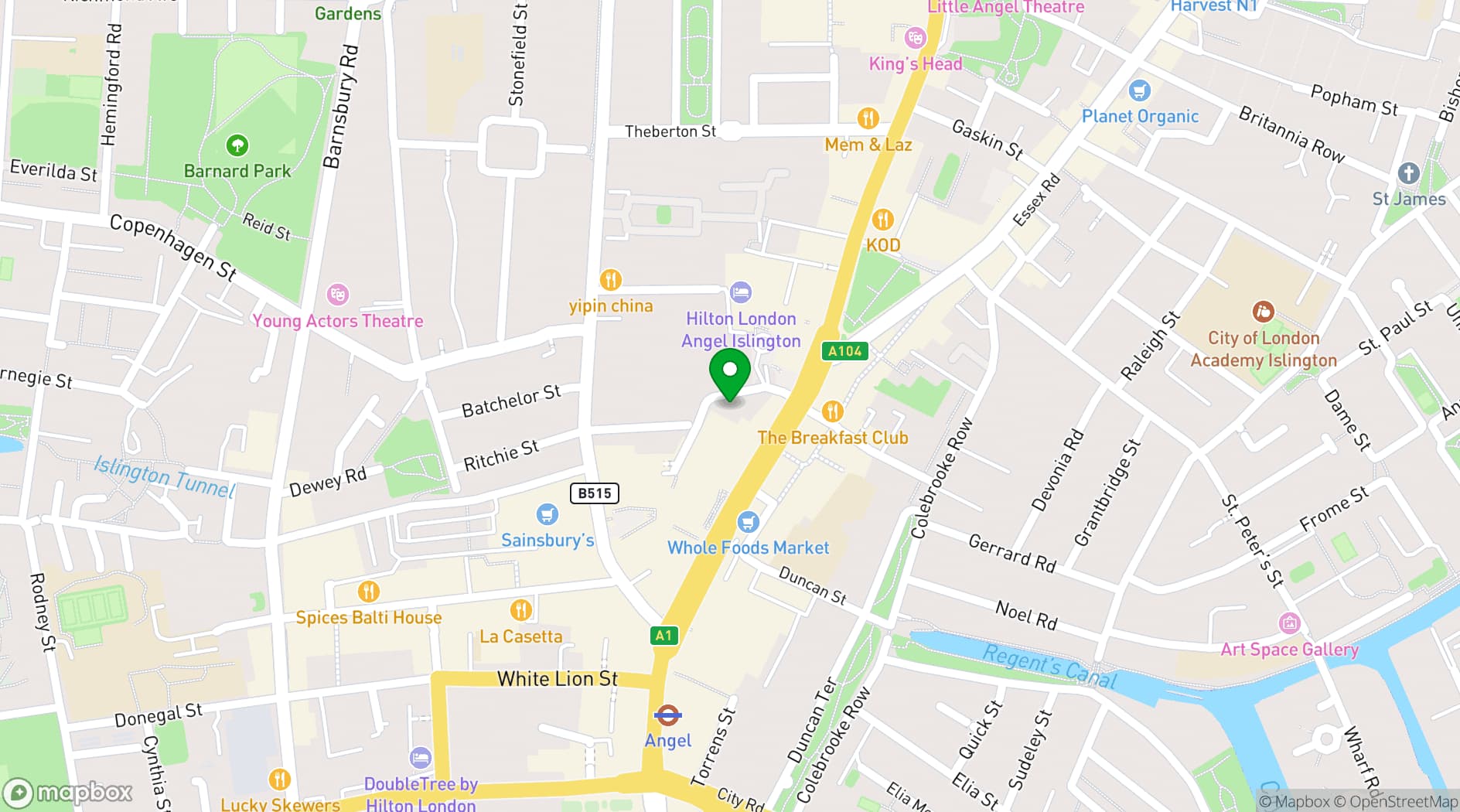 Map showing ARC STUDIOS