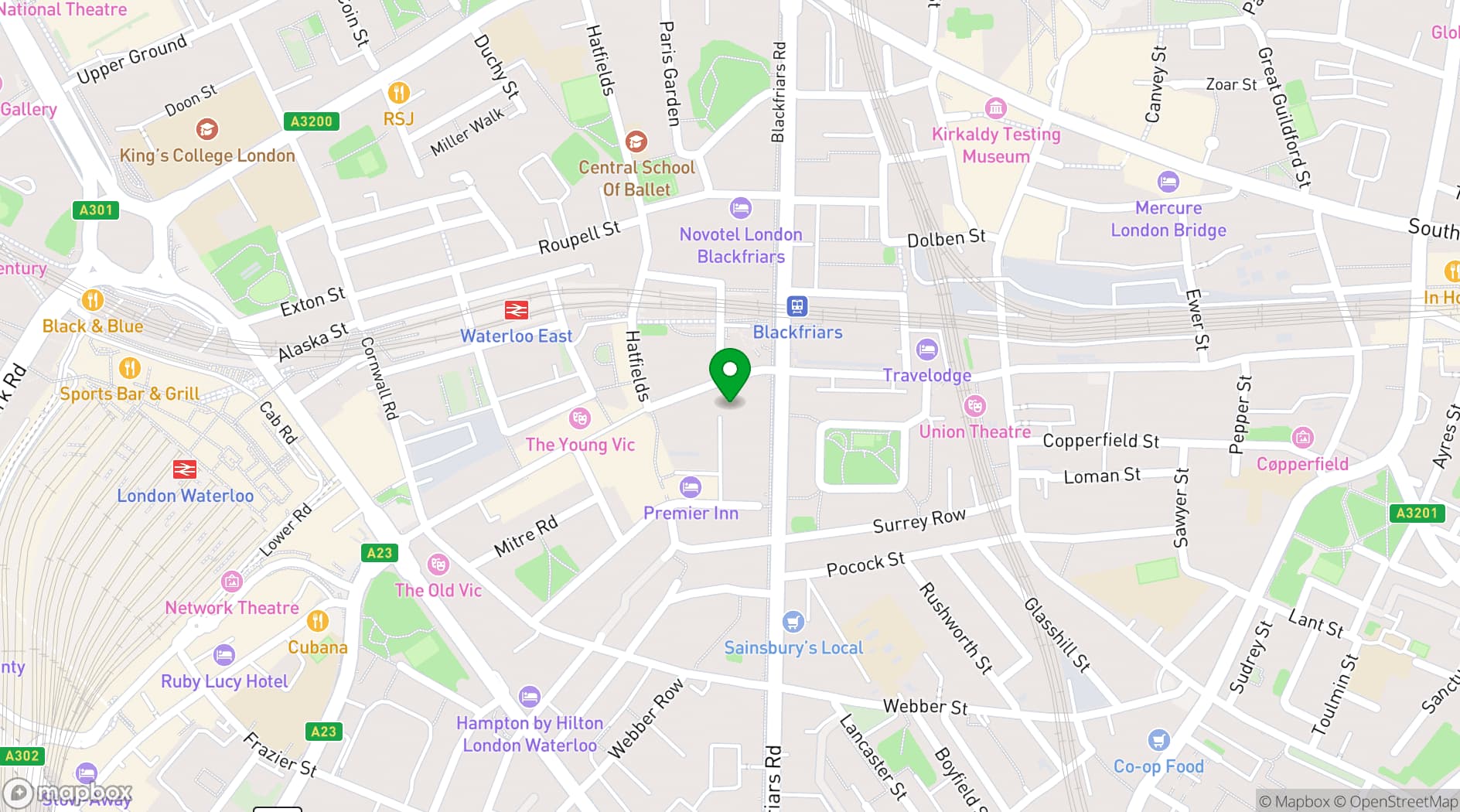 Map showing Fiorenza London