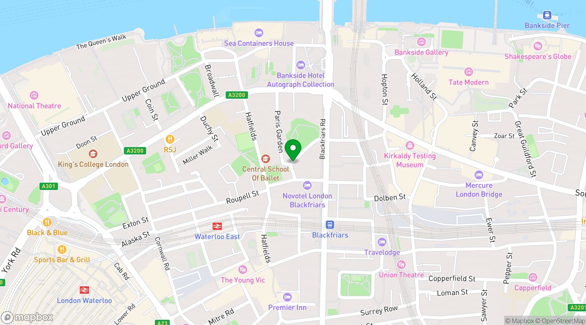 Map showing Colombo Sports & Community Centre