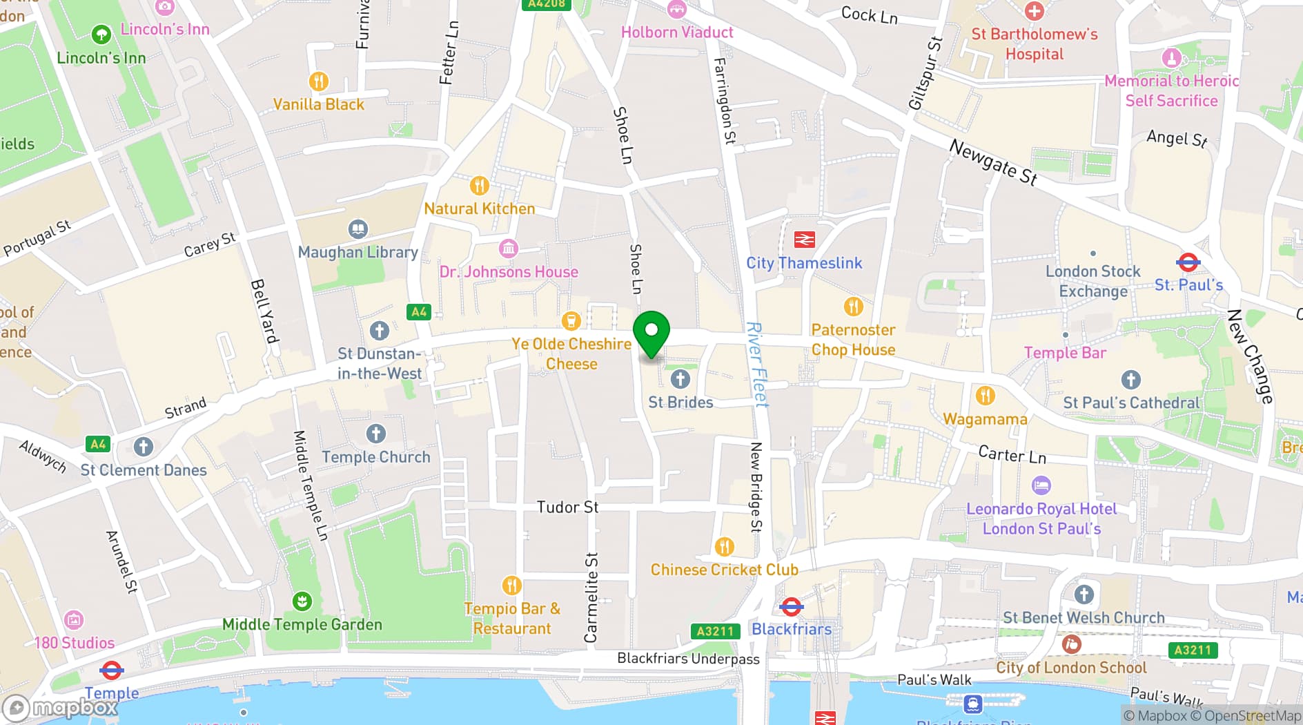 Map showing CORD Restaurant by Le Cordon Bleu