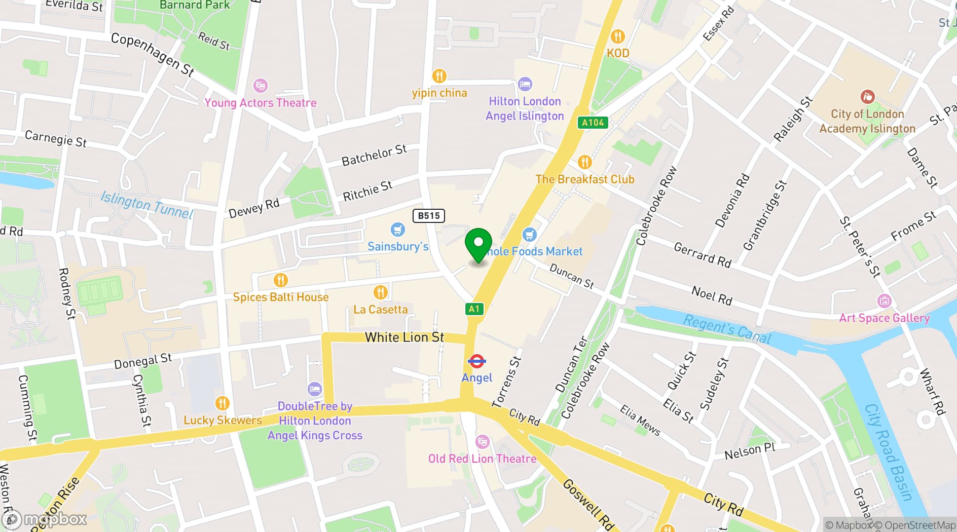 Map showing House Three Six Two